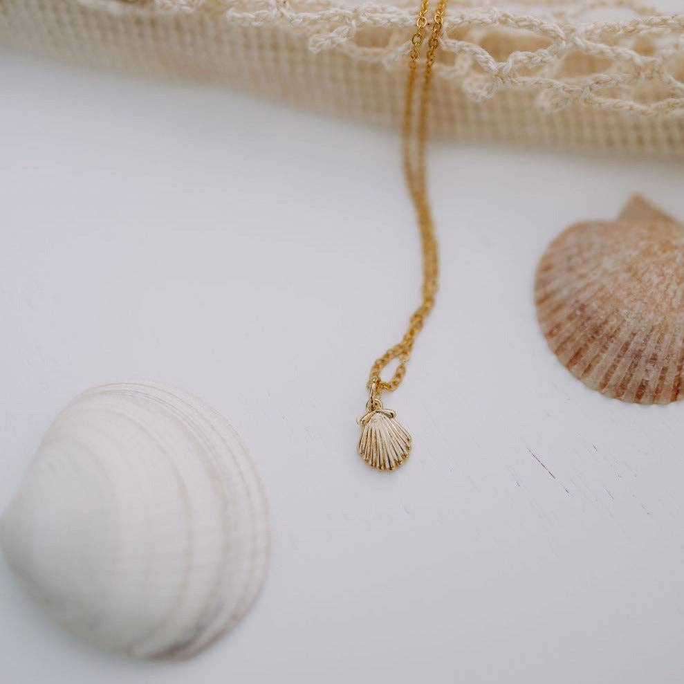 Sea Shell Necklace: 17.5"