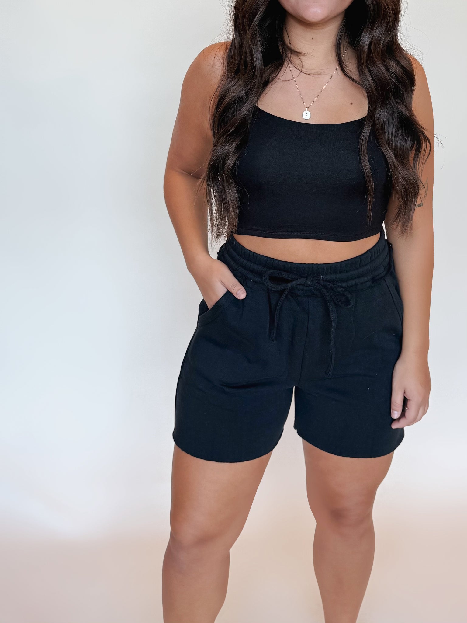 Fleece Drawstring Shorts