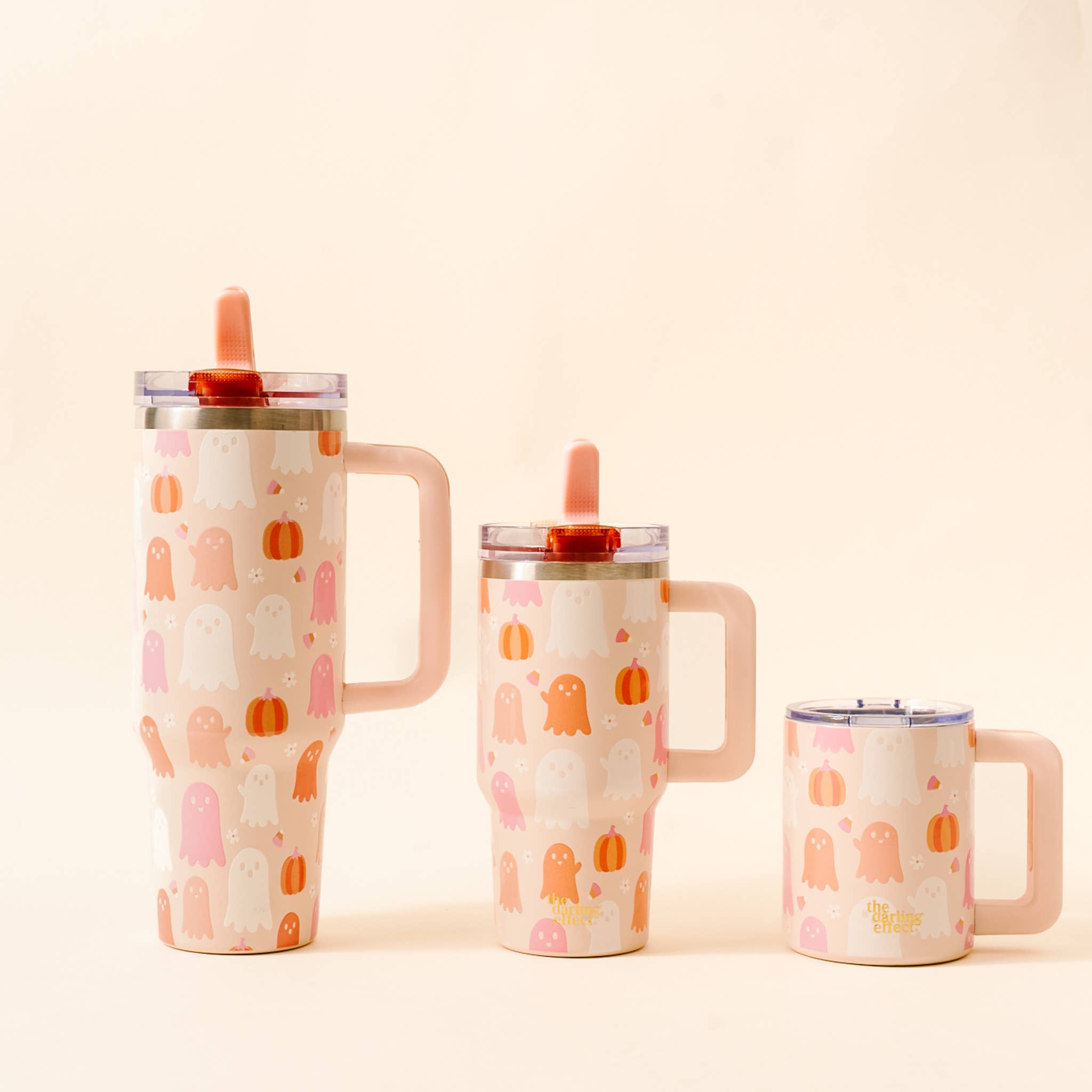 20 oz Lifestyle Flip Straw Tumbler-Ghost Party
