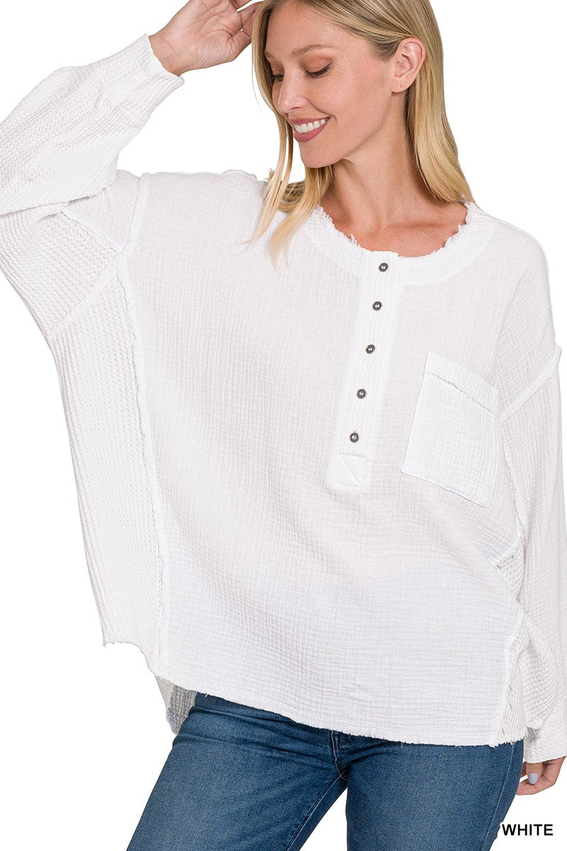 Double Gauze Pullover