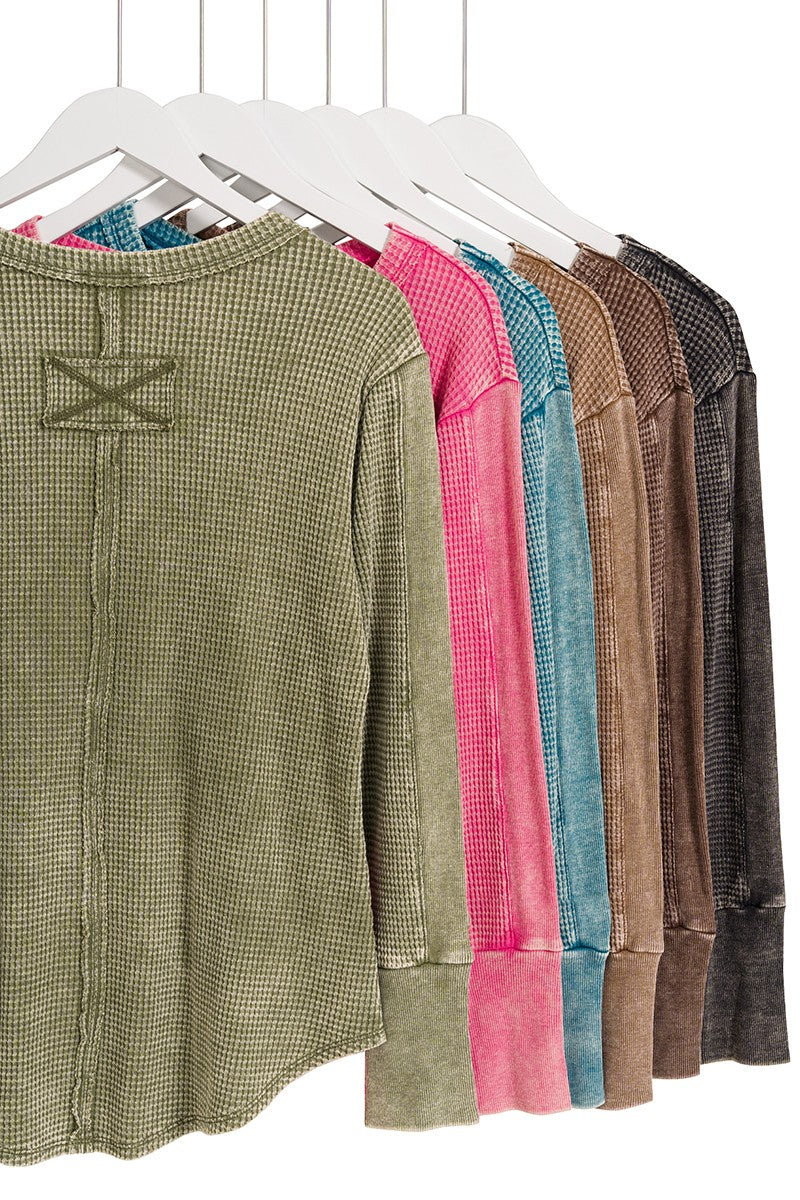 Washed Thermal Long Sleeve