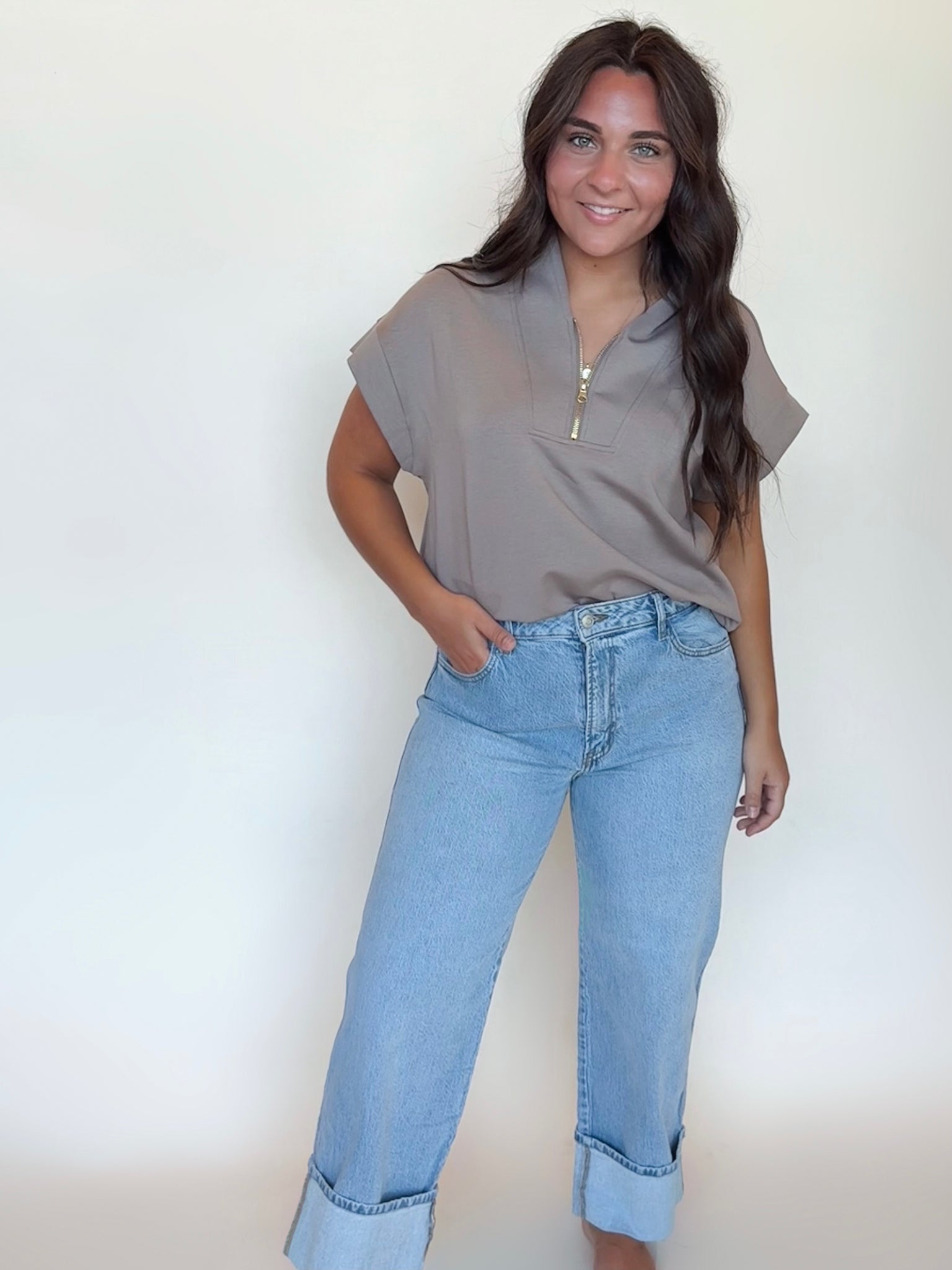 Scuba High Neck Half Zip Pullover