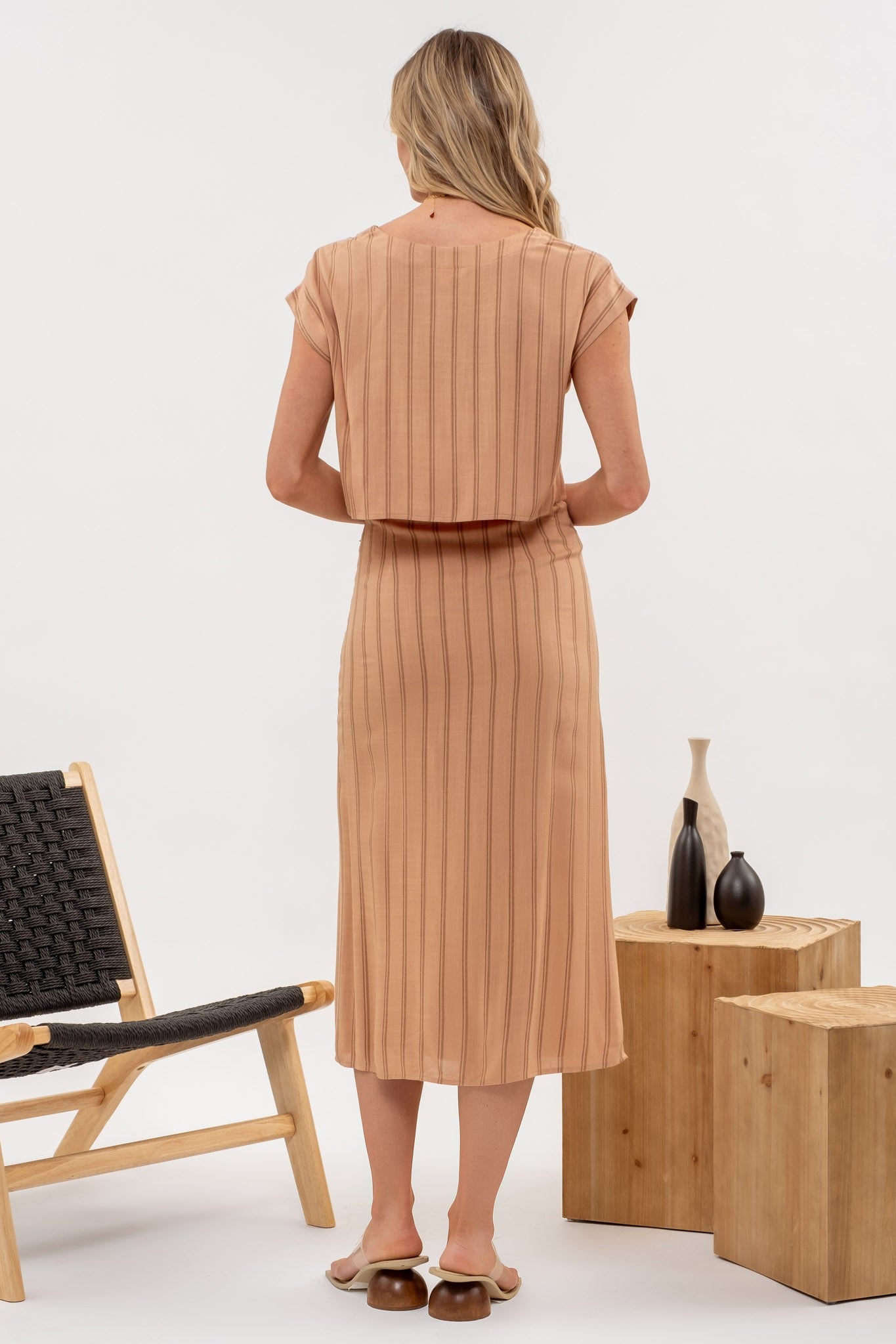 Pin Stripe Sienna- Skirt