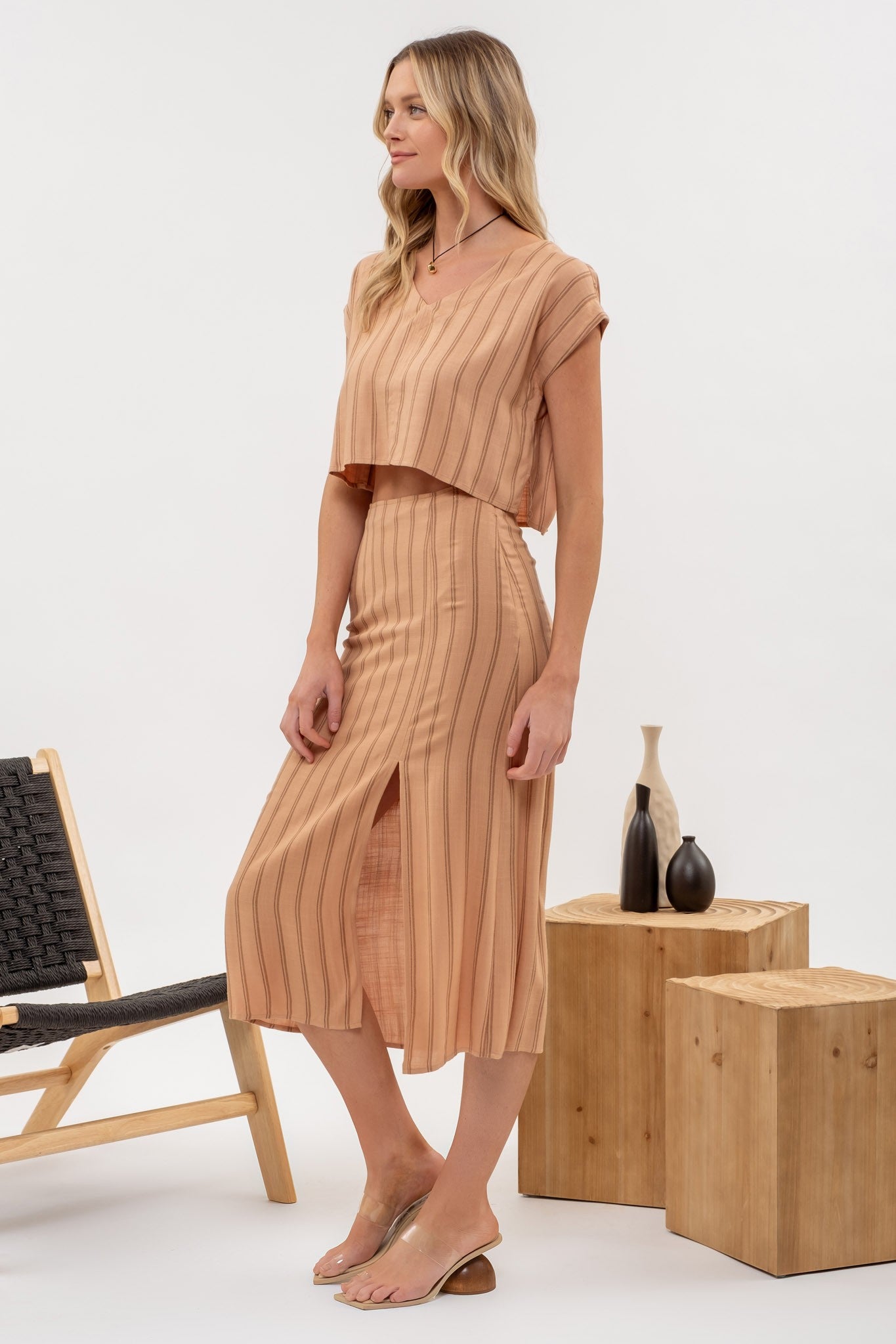 Pin Stripe Sienna- Skirt