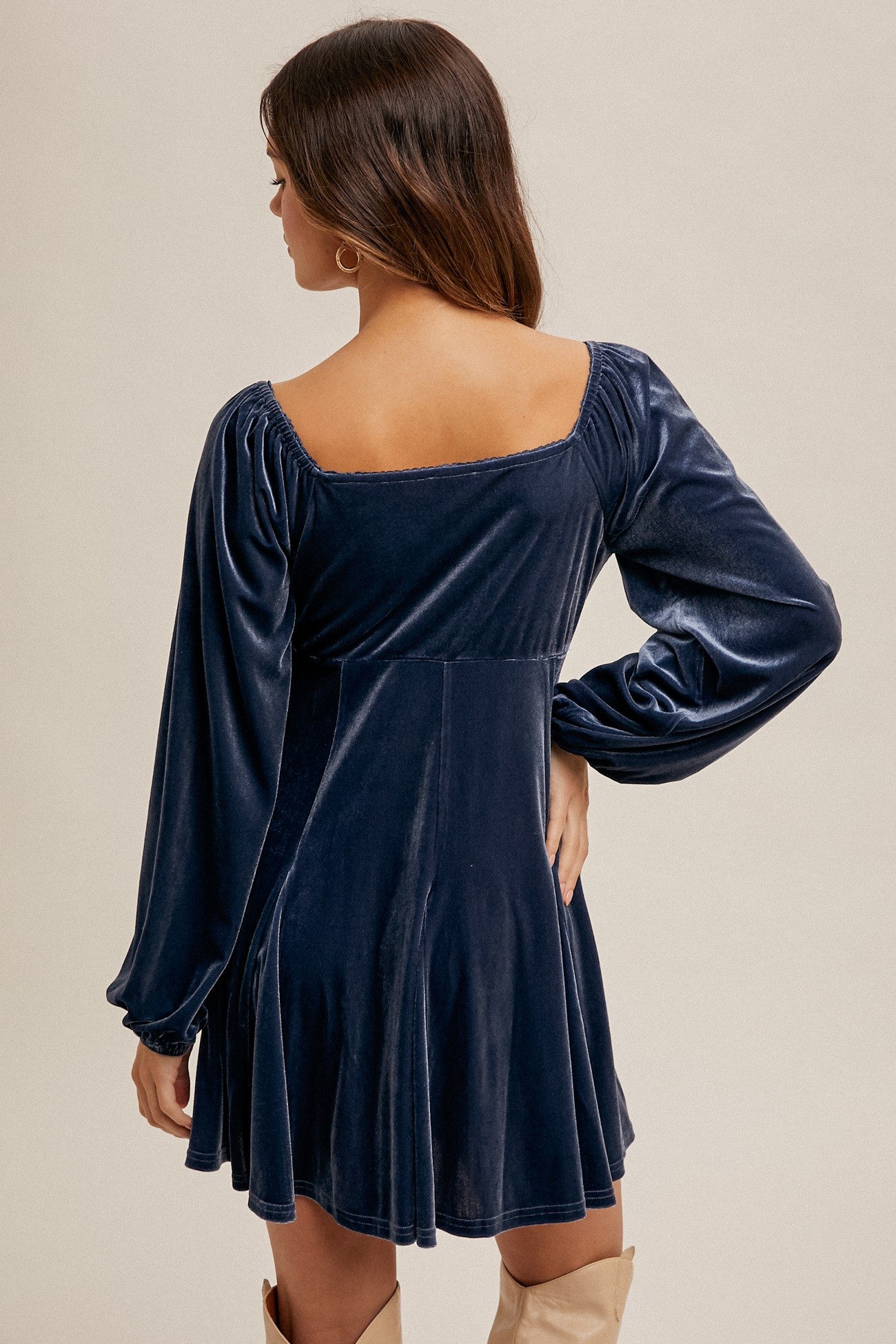 Velvet Flare Mini Dress Medium Velvet Flare Mini Dress Medium