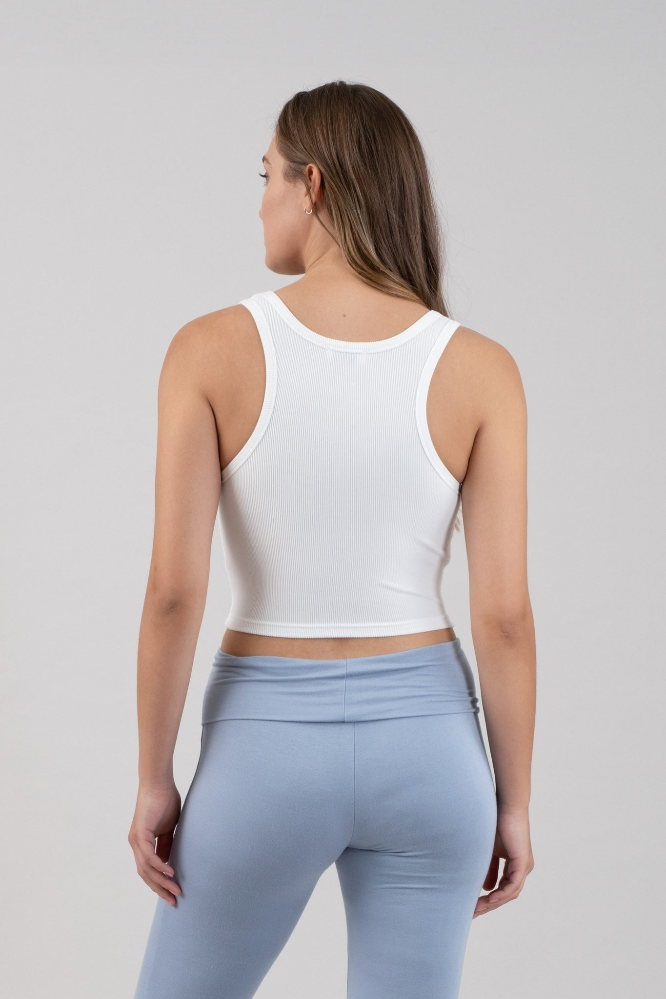 Sleeveless Border Trim Detail Knit Tank