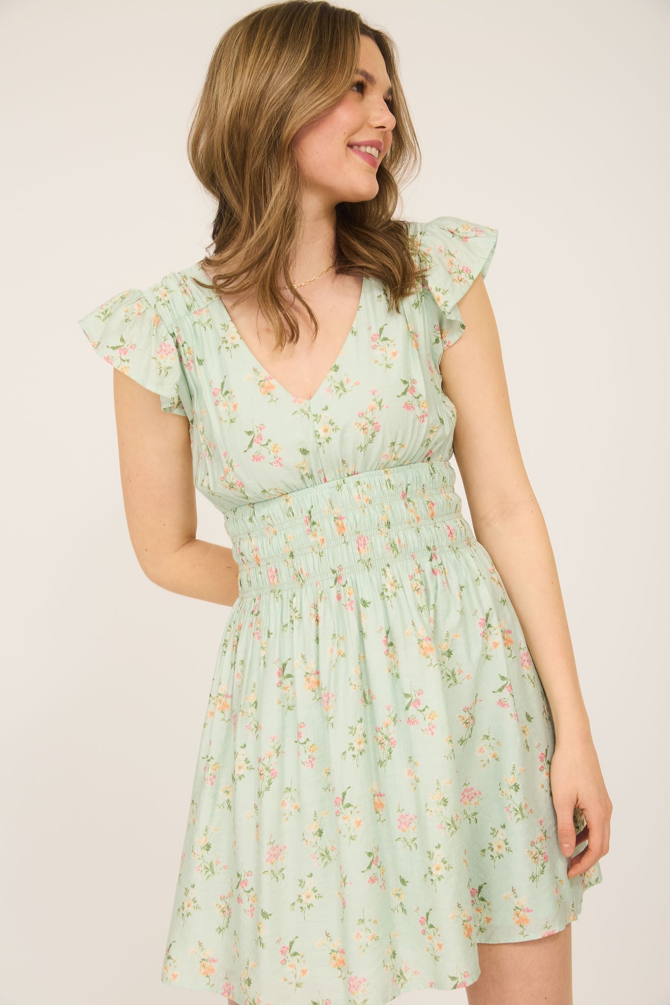 Floral Party Mini Dress