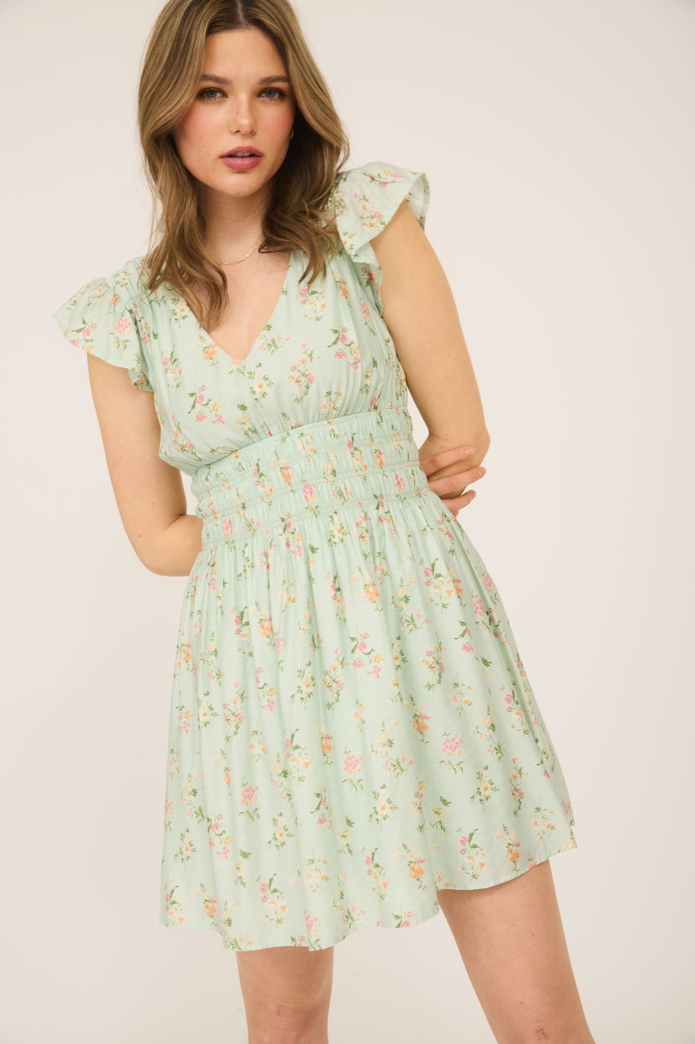 Floral Party Mini Dress