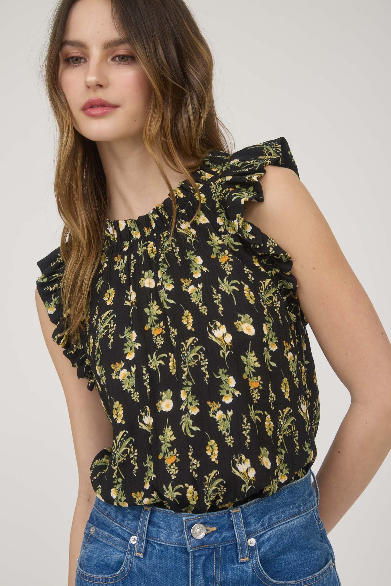 Midnight Floral Top