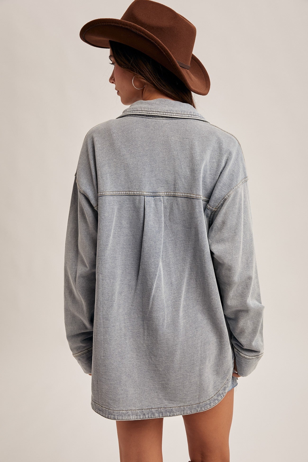 Oversized Denim Shacket