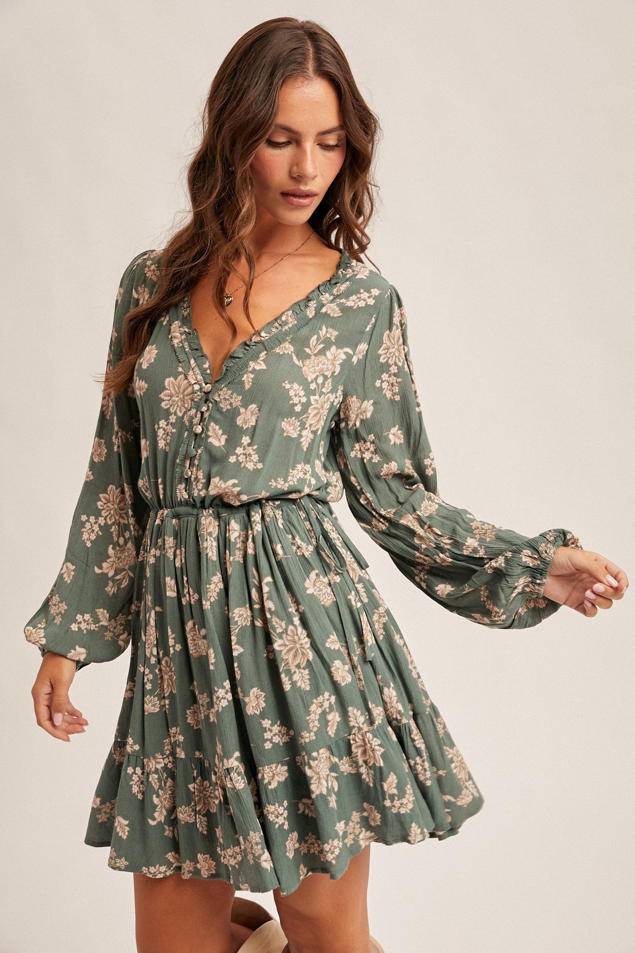Floral Ruffle Garden Dress