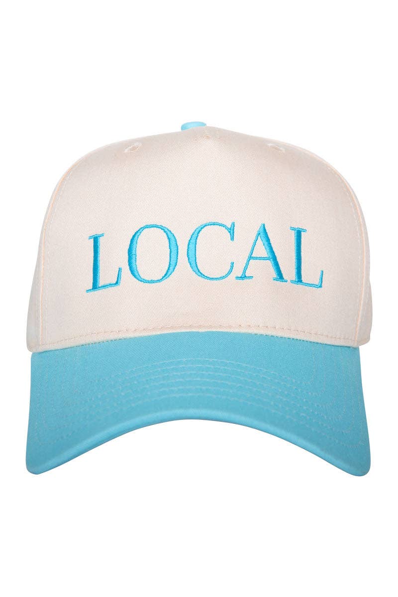 LOCAL Two-Toned Vintage Hat: Black and Tan