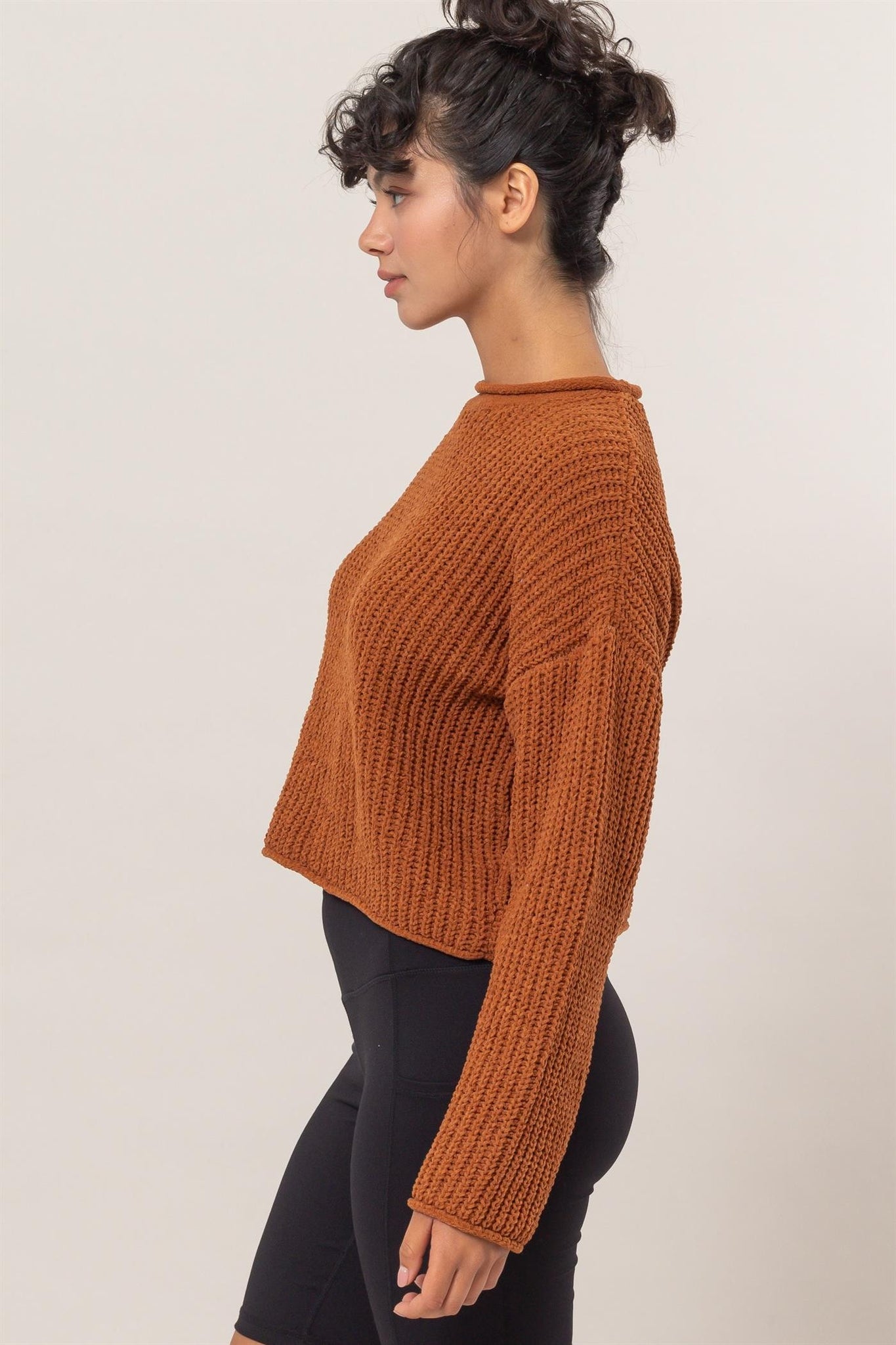 Chunky Knit Crop Sweater