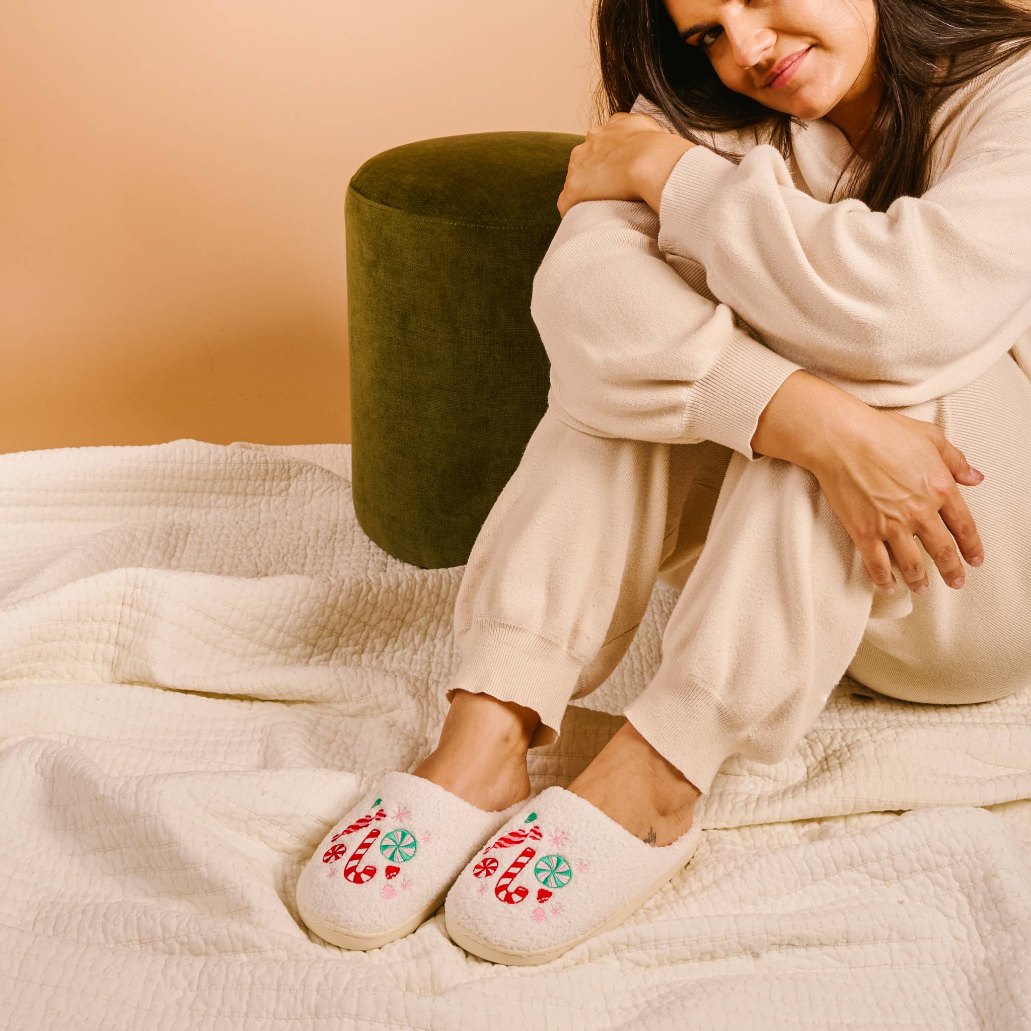 Fuzzy Slippers - Sugar Rush: M/L (Women's 8 - 10)