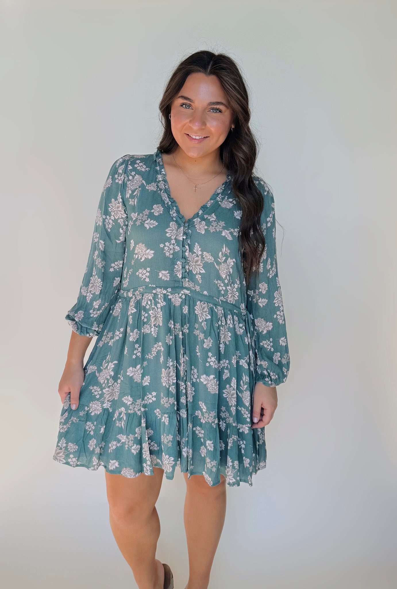 Floral Ruffle Garden Dress