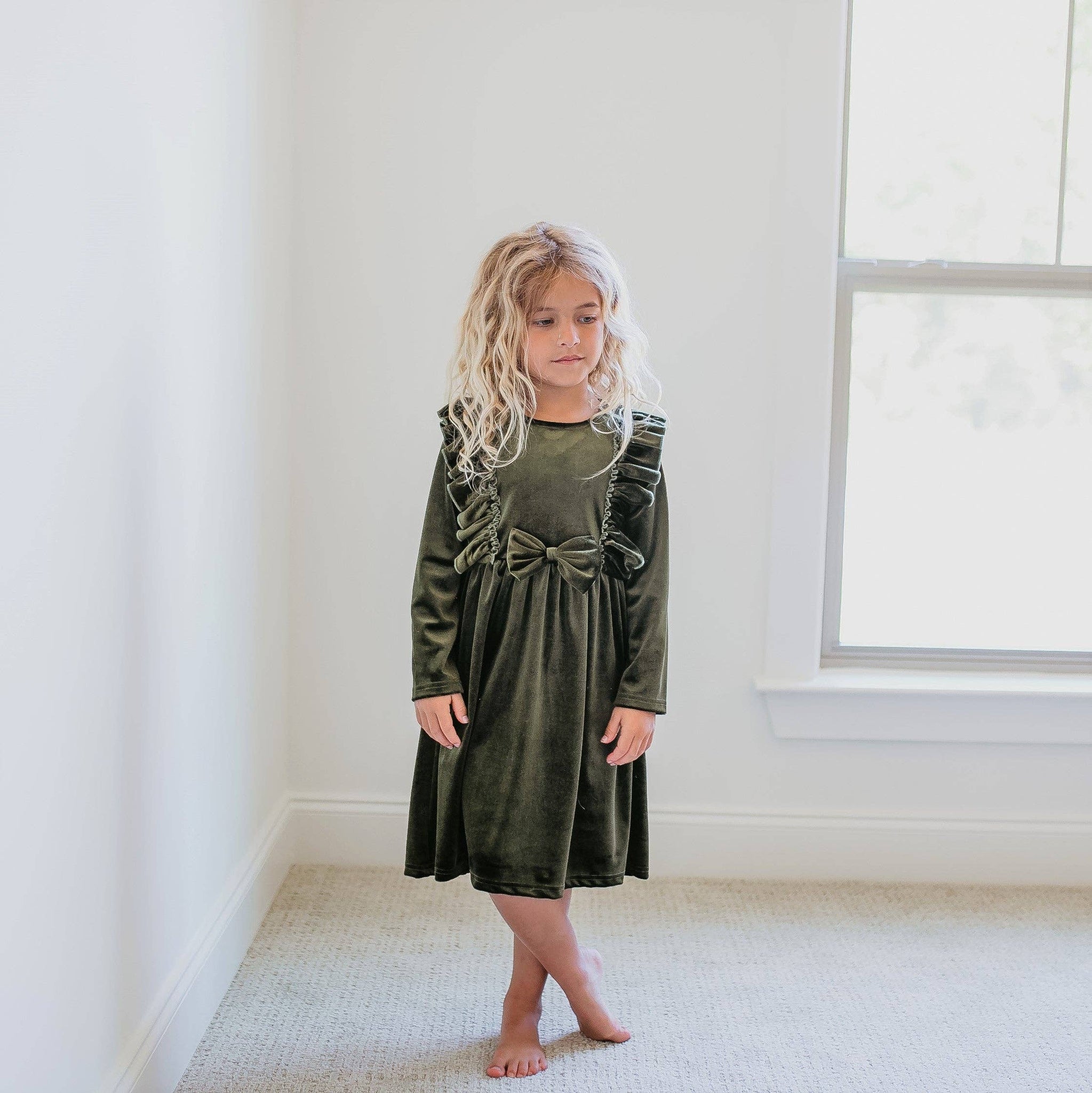 Velvet Moss Dress - 7/8 Velvet Moss Dress - 7/8