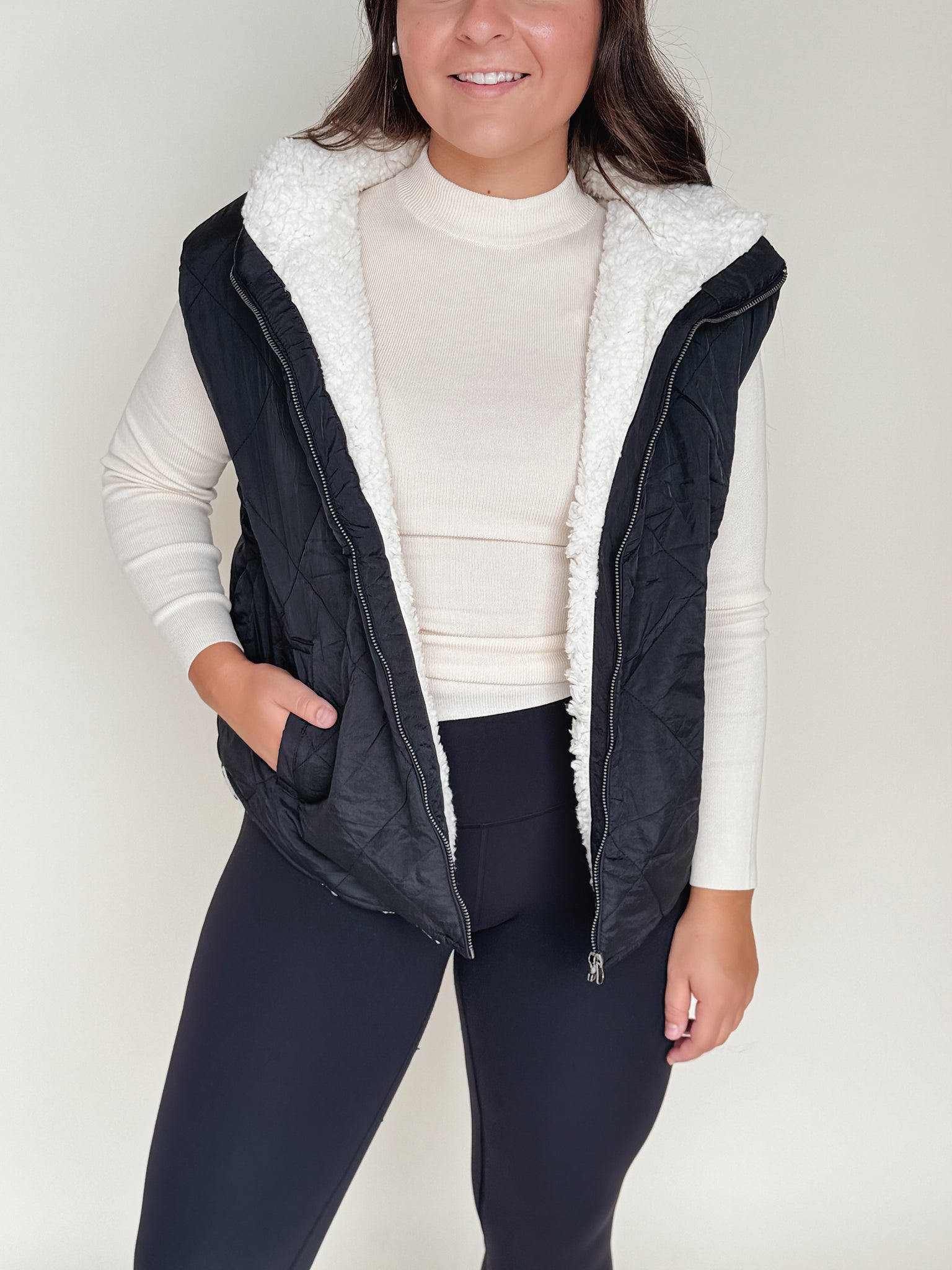Quilted Fleece Vest