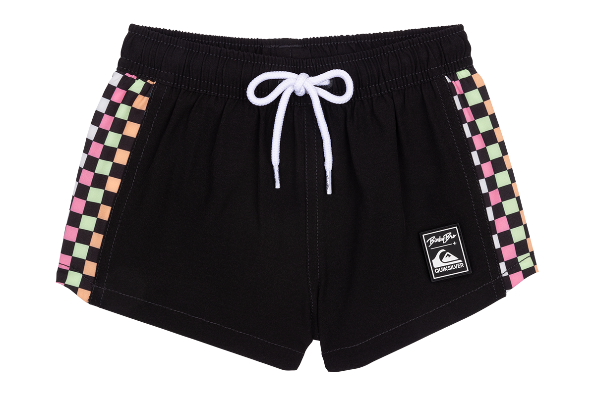 BB x Quik Checkers (Black) Swimsuit: Black