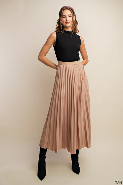 pleated maxi skirt next