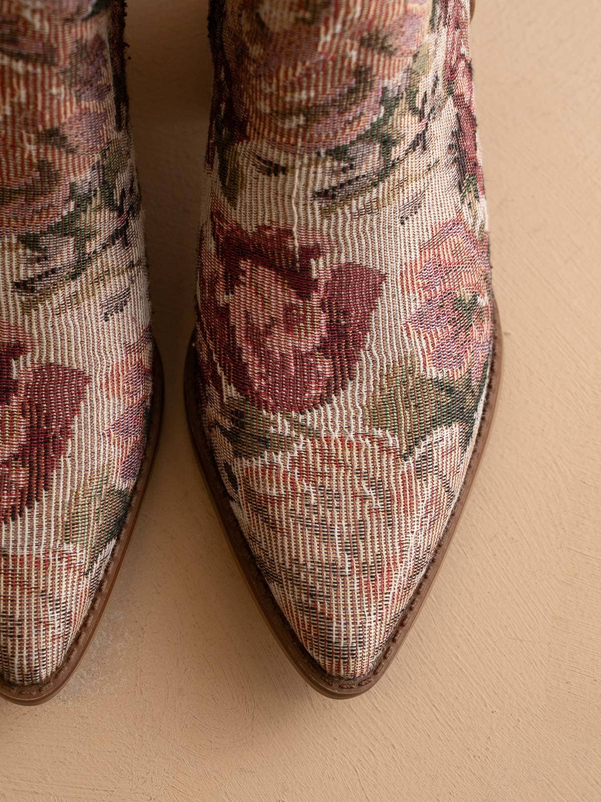 The Karina | Mauve Tapestry Bootie: MAUVE
