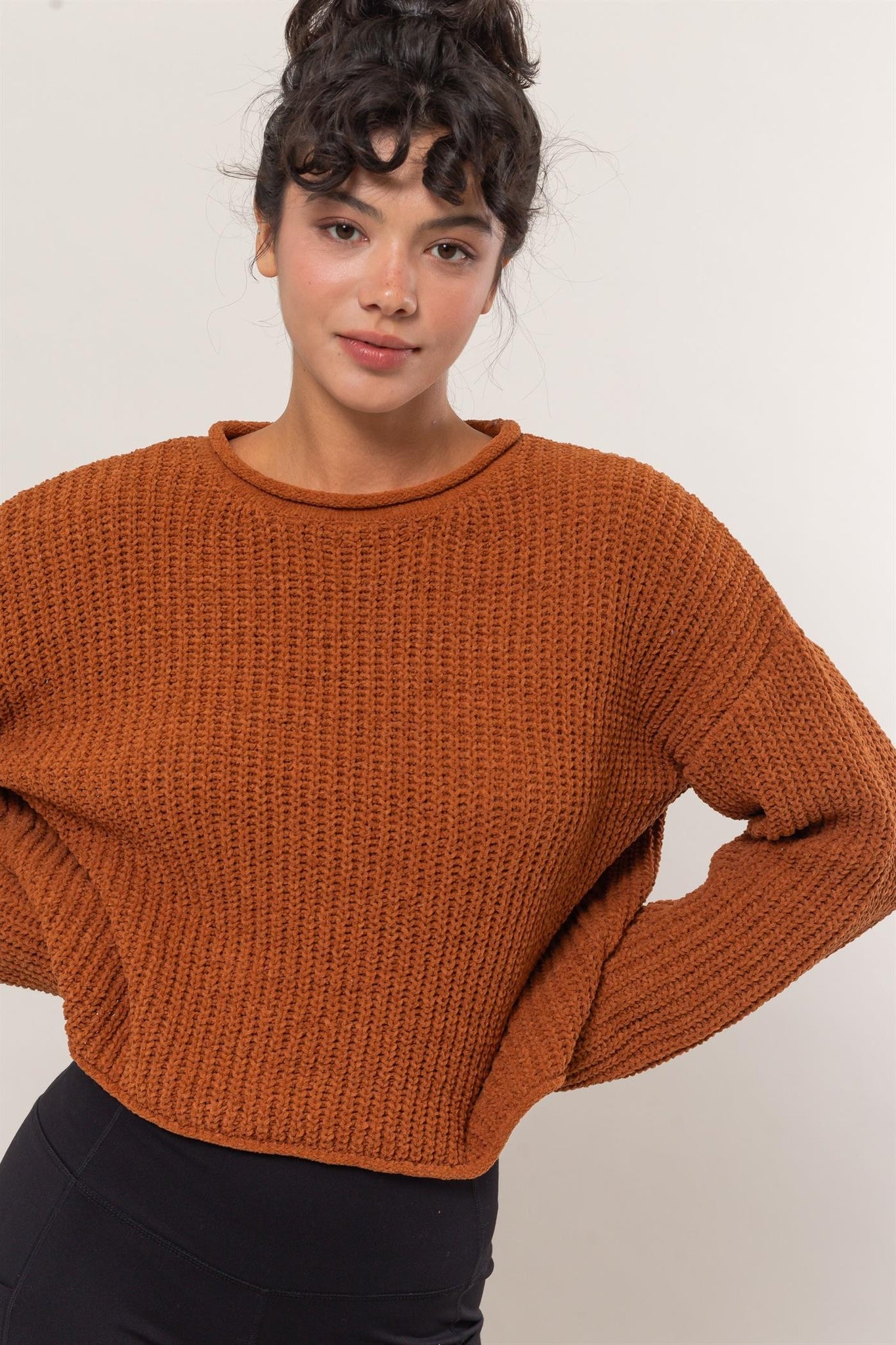 Chunky Knit Crop Sweater