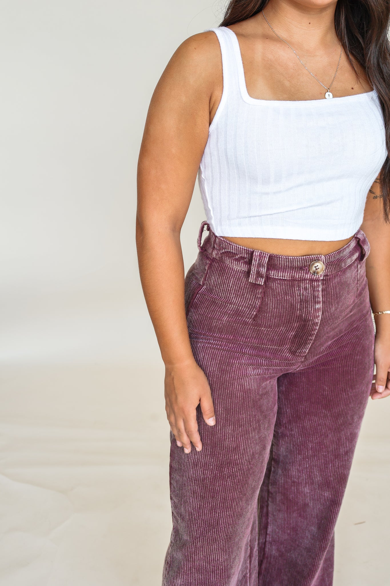 Washed Corduroy Pants