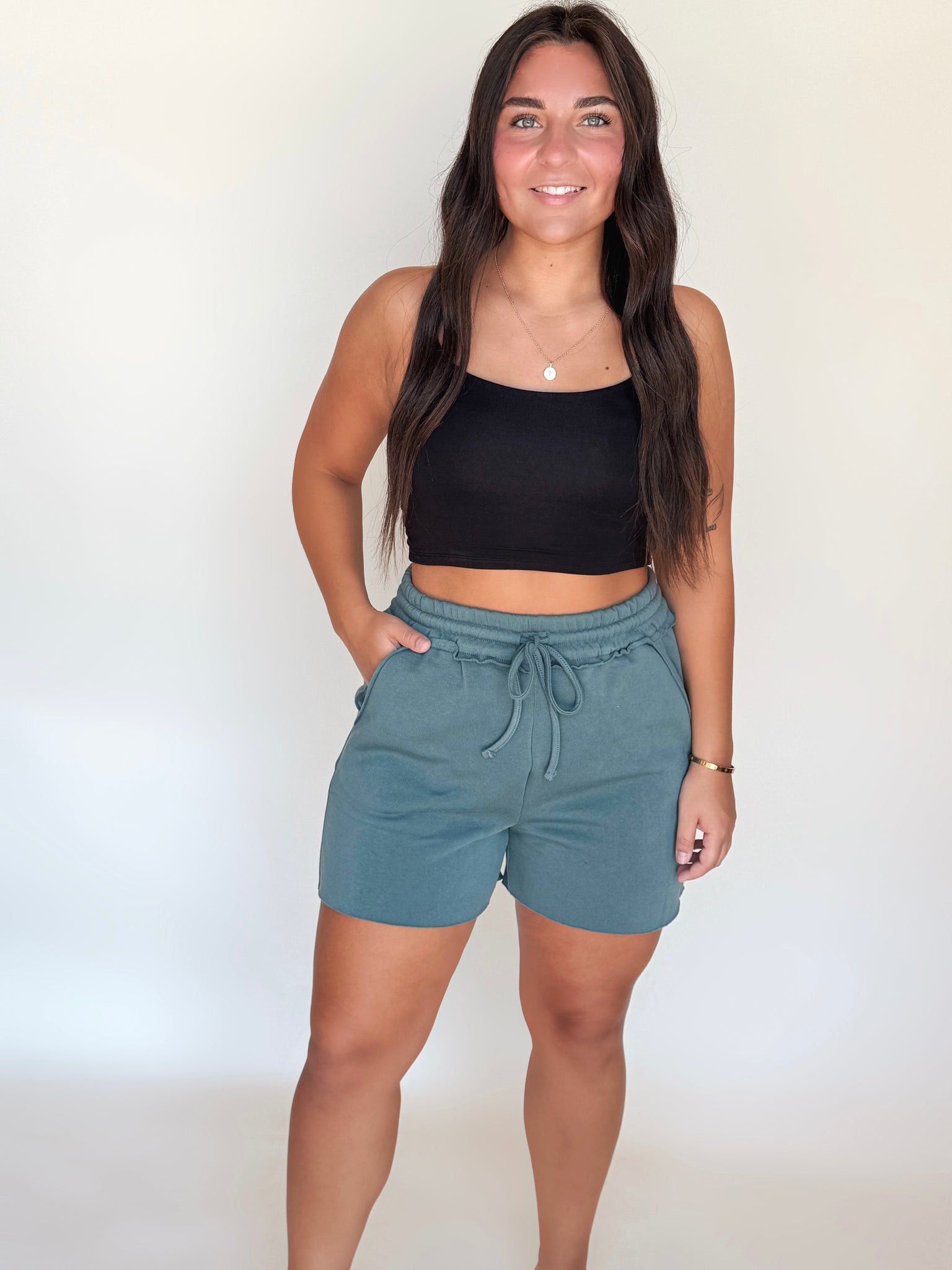 Fleece Drawstring Shorts