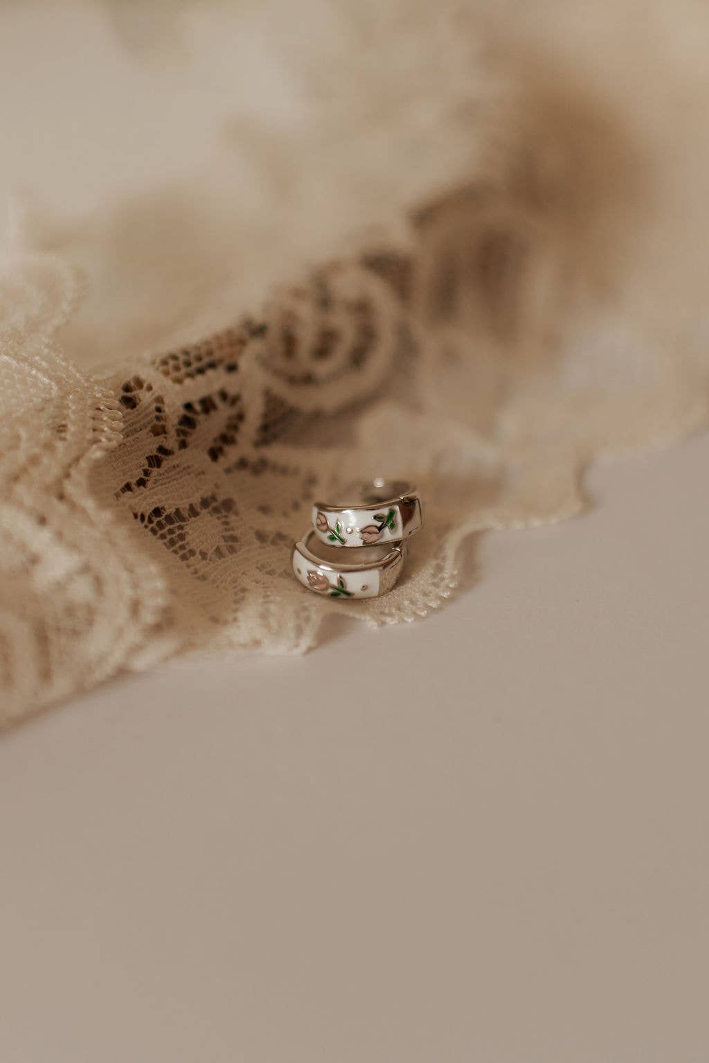 Eloise Tea Cup Hoops: Gold