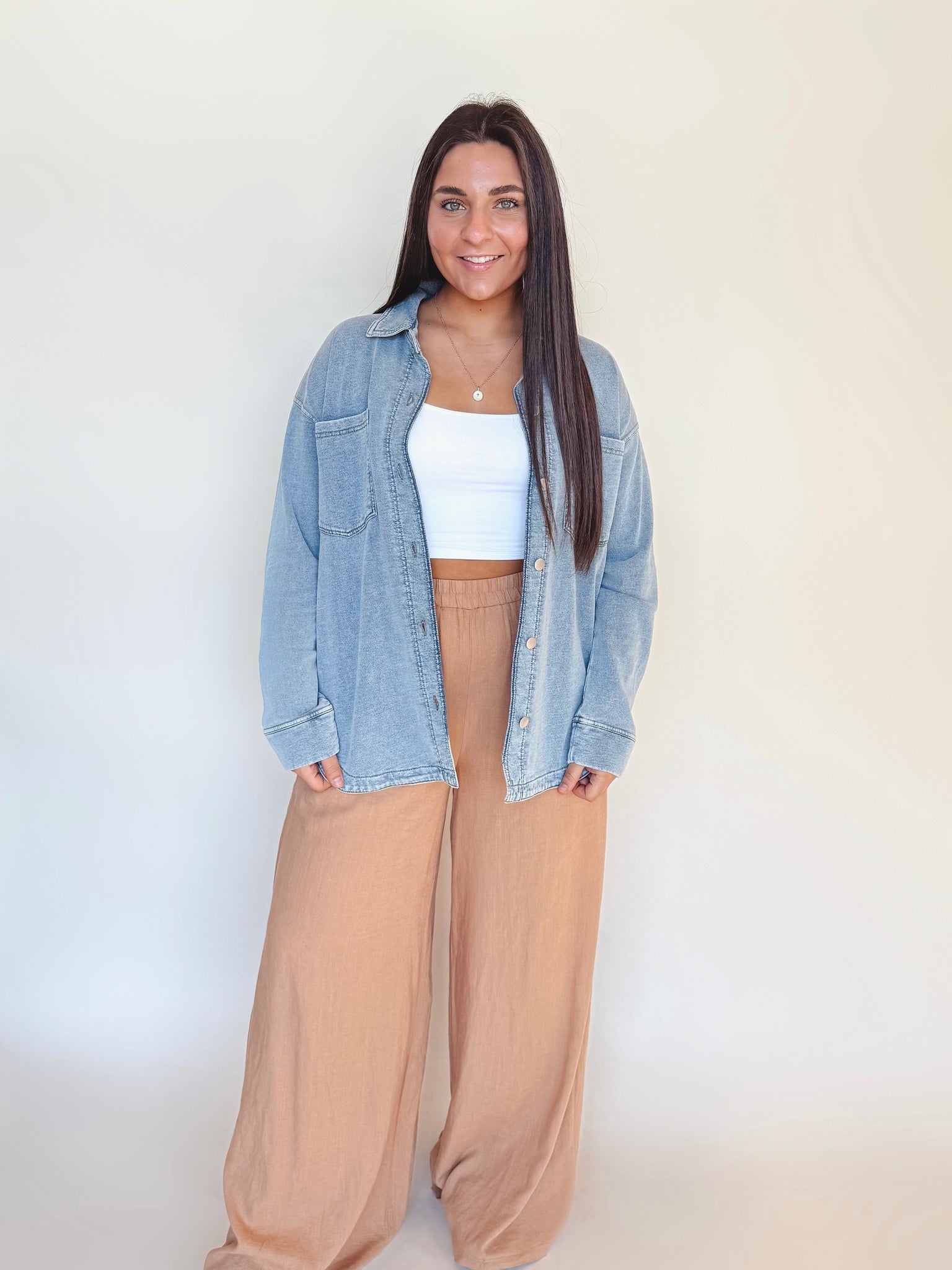 Oversized Denim Shacket