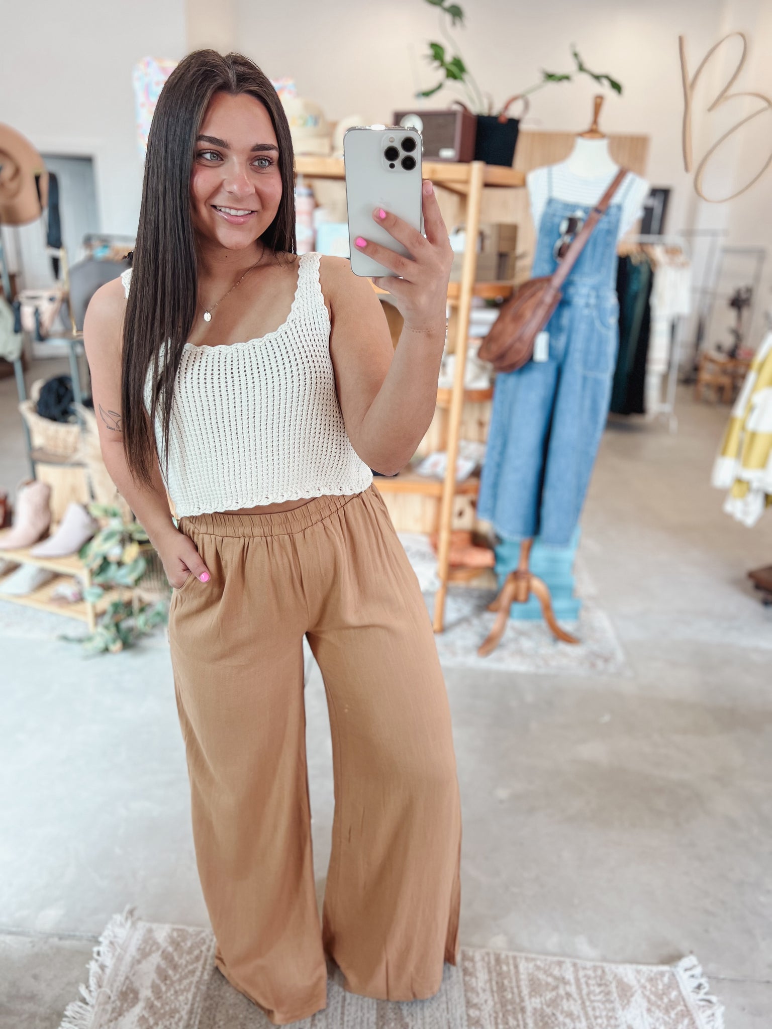 Linen Wide Leg Pants