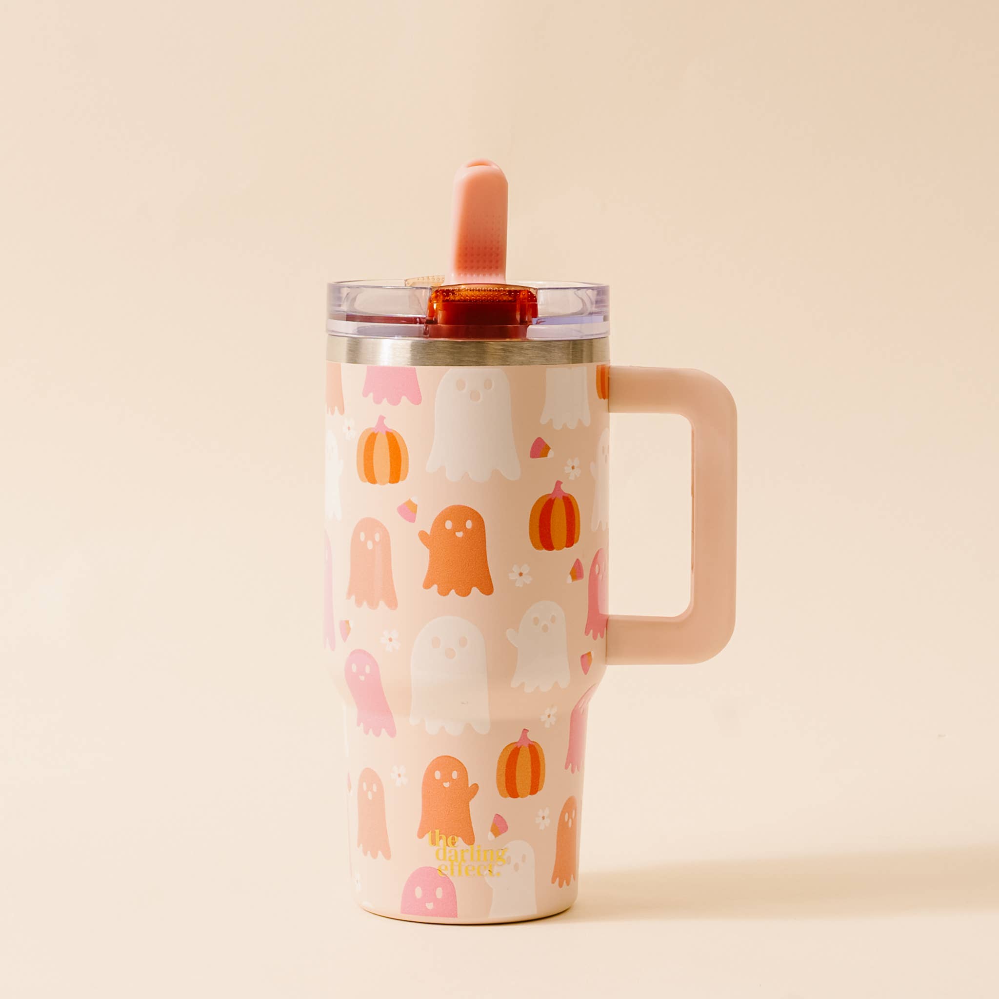 20 oz Lifestyle Flip Straw Tumbler-Ghost Party