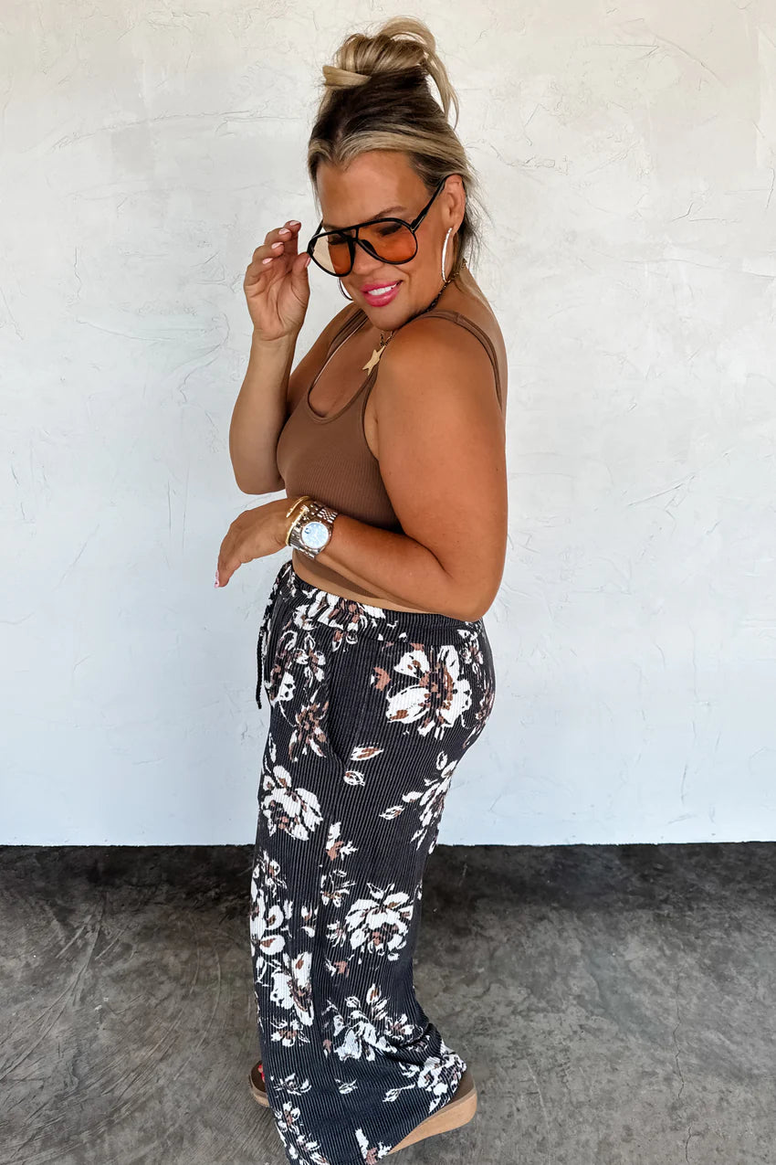 Haddie Wide Leg Floral Pants