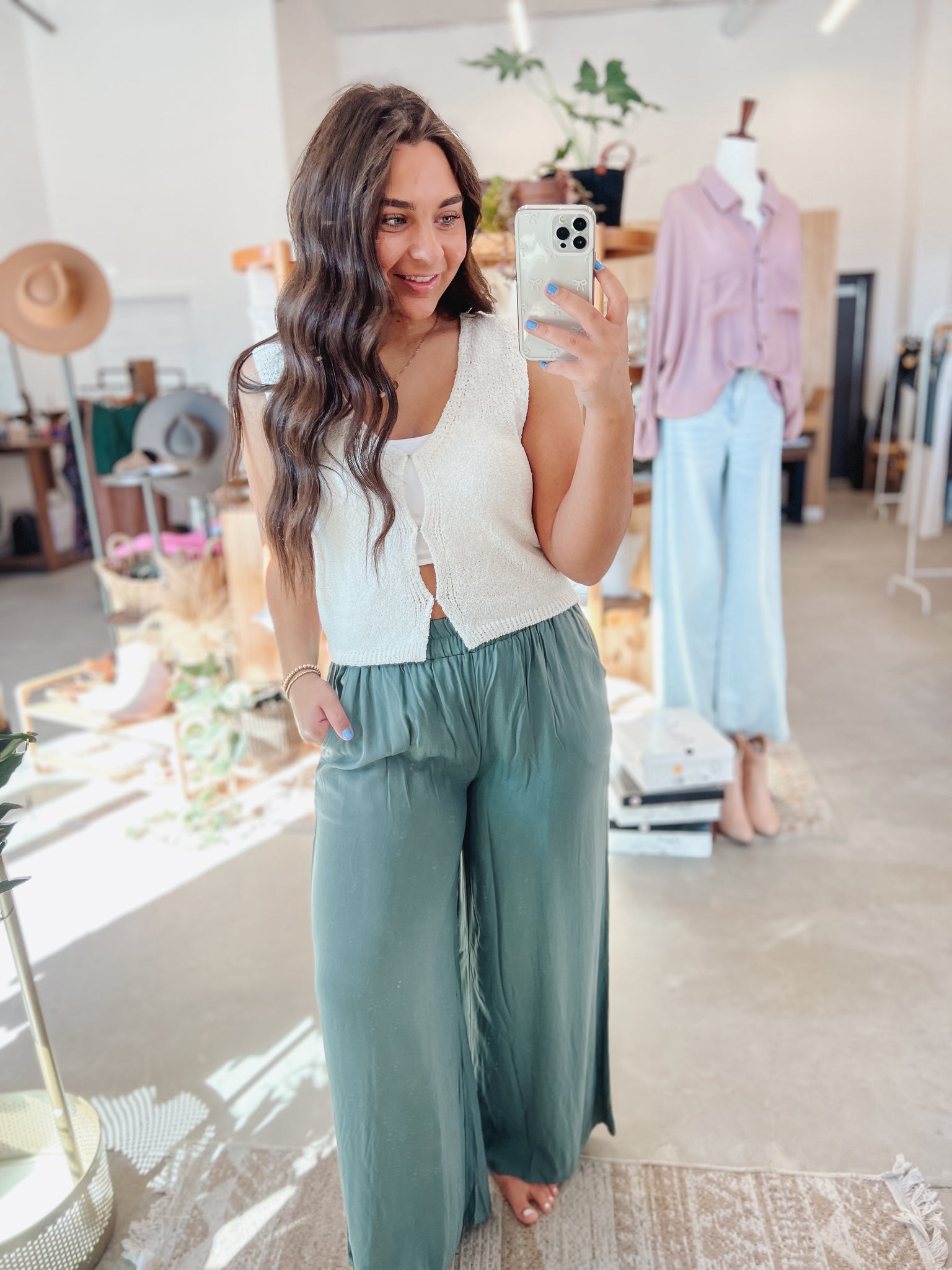 Wide Leg Woven Pants