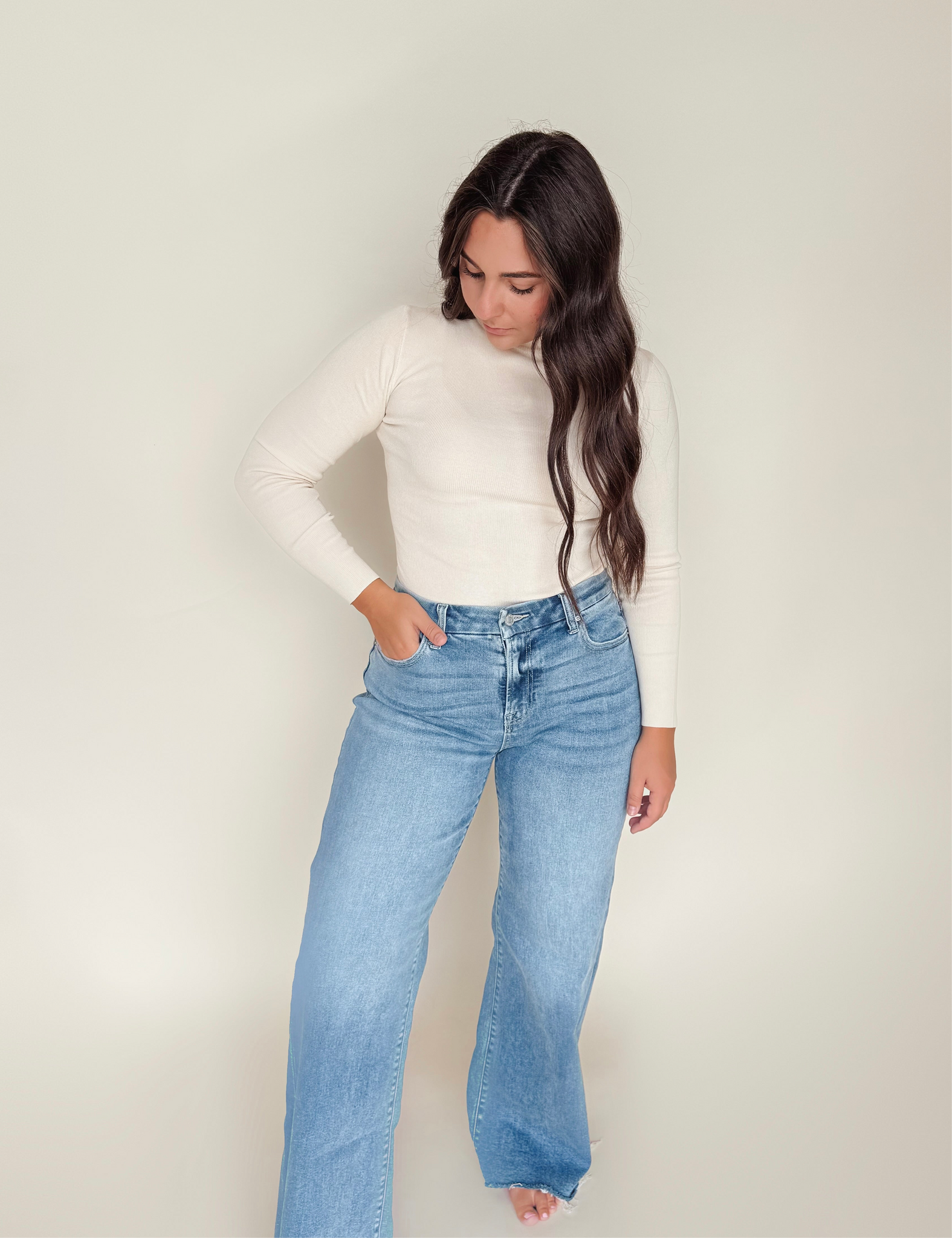 Mock Neck Classic Top