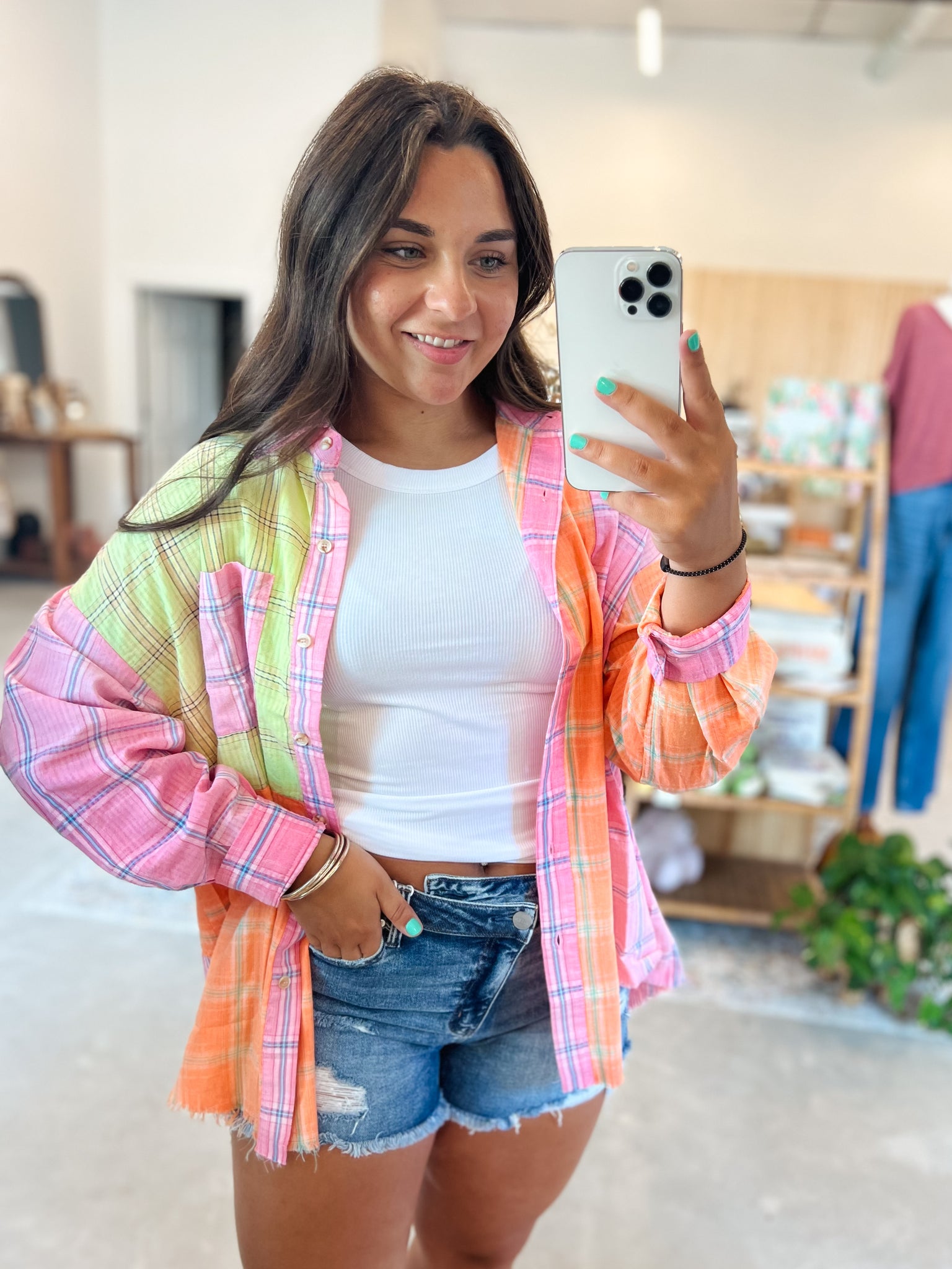 Neon Oversize Flannel