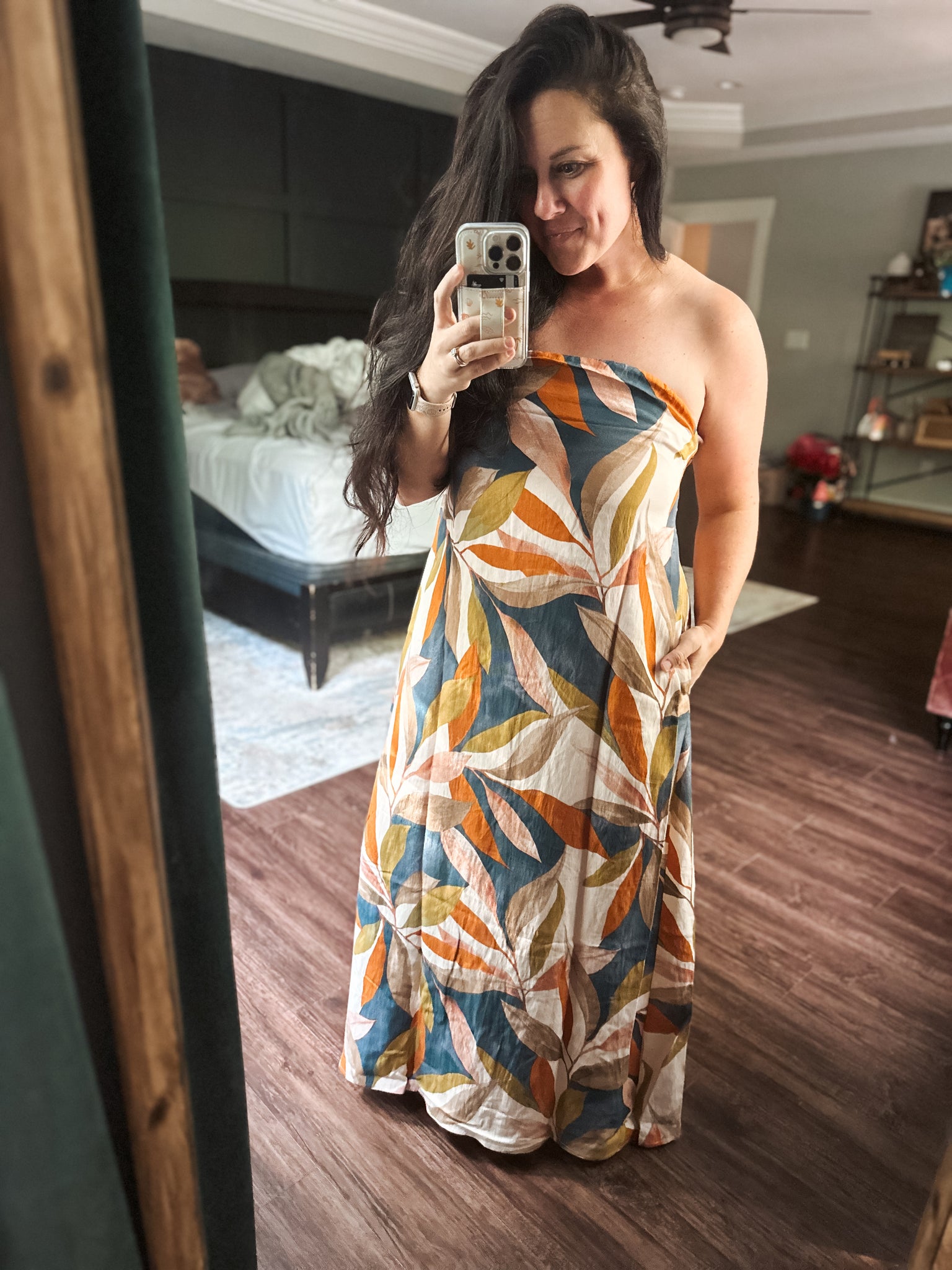 Destination Strapless Tie Back Dress