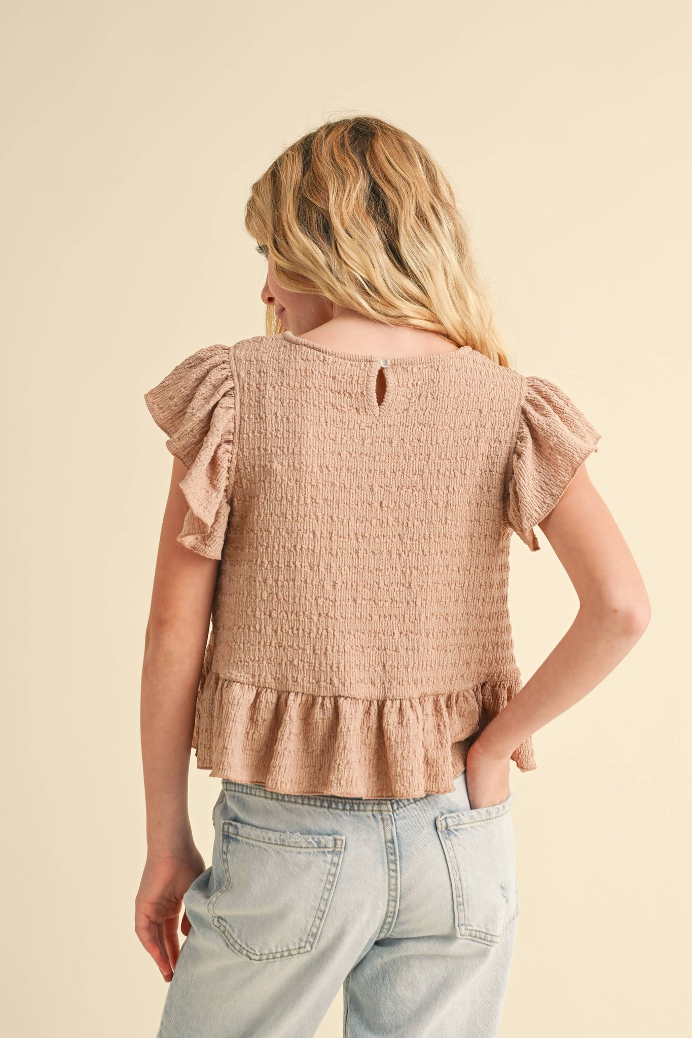 TWEEN KIDS GIRLS ASYMMETRICAL SLEEVELESS TOP