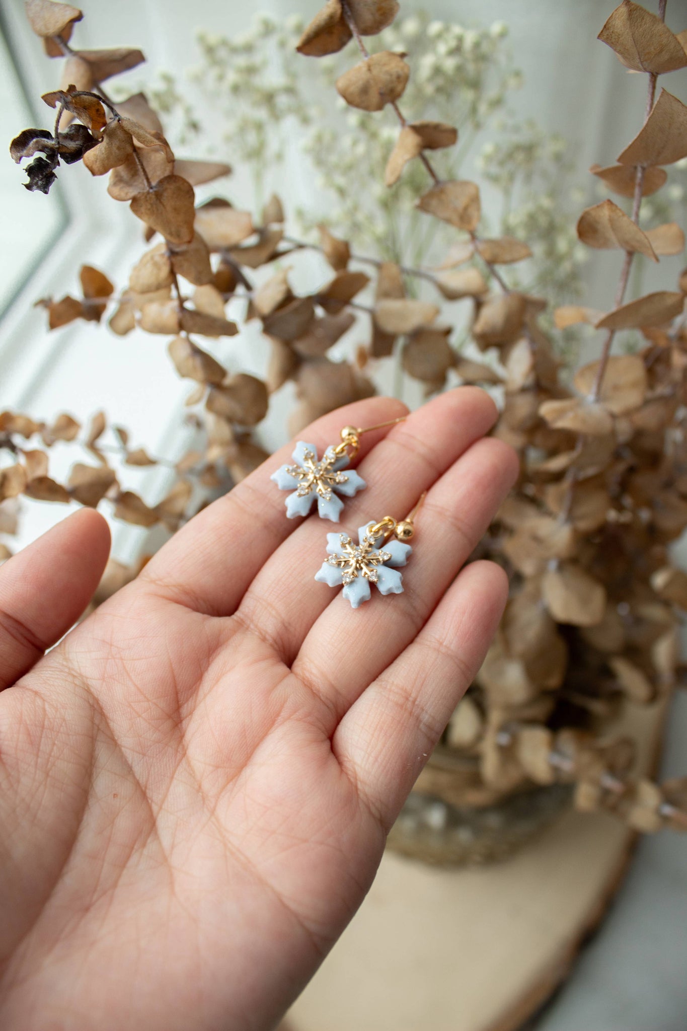 Crystal Snowflake Mini Dangles