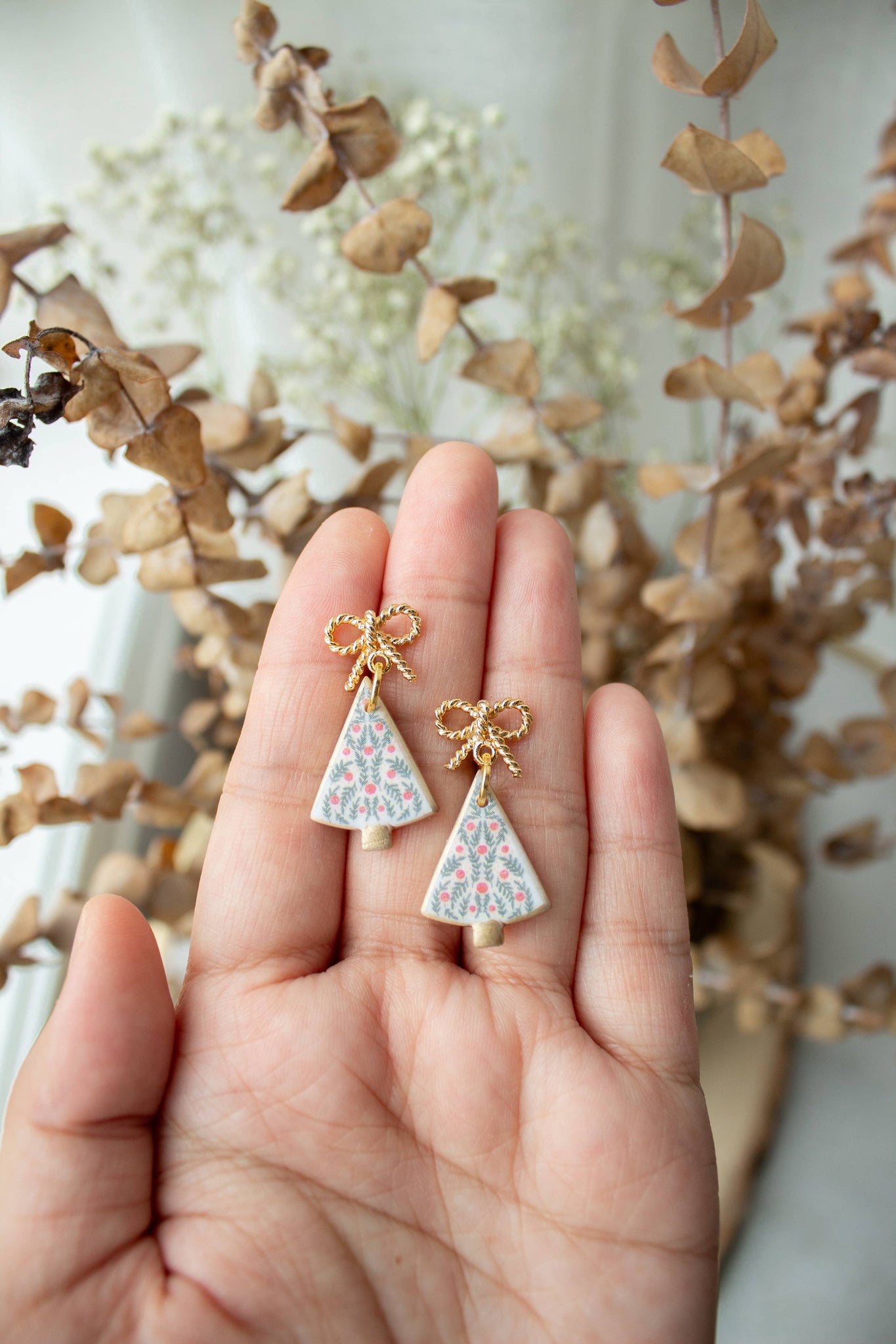 Nordic Tree Bow Dangles