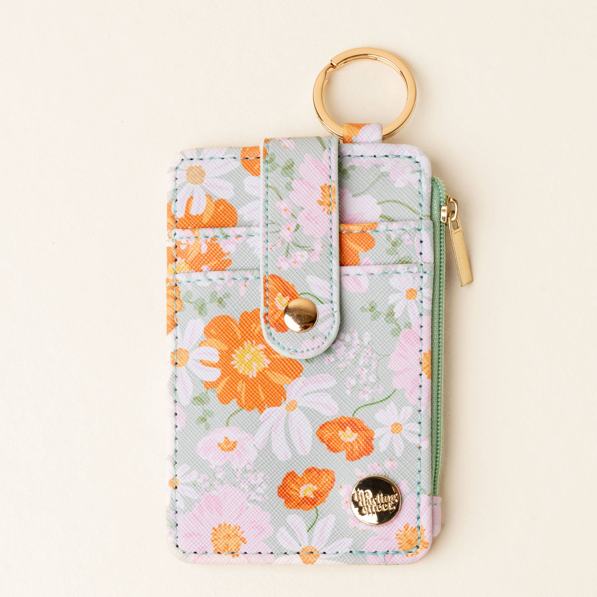 Keychain Wallet-Bouquet Beauty Sage