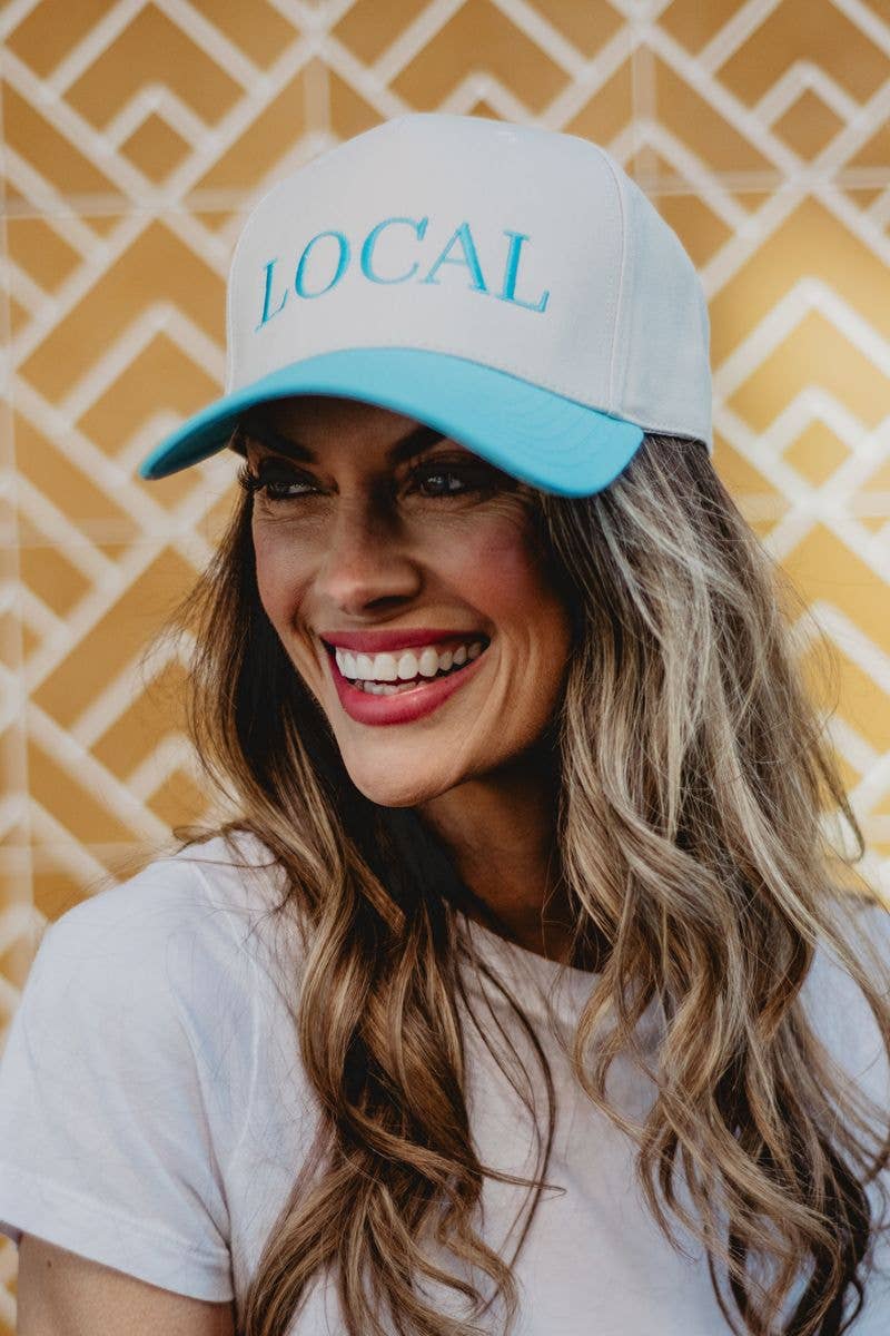 LOCAL Two-Toned Vintage Hat: Black and Tan