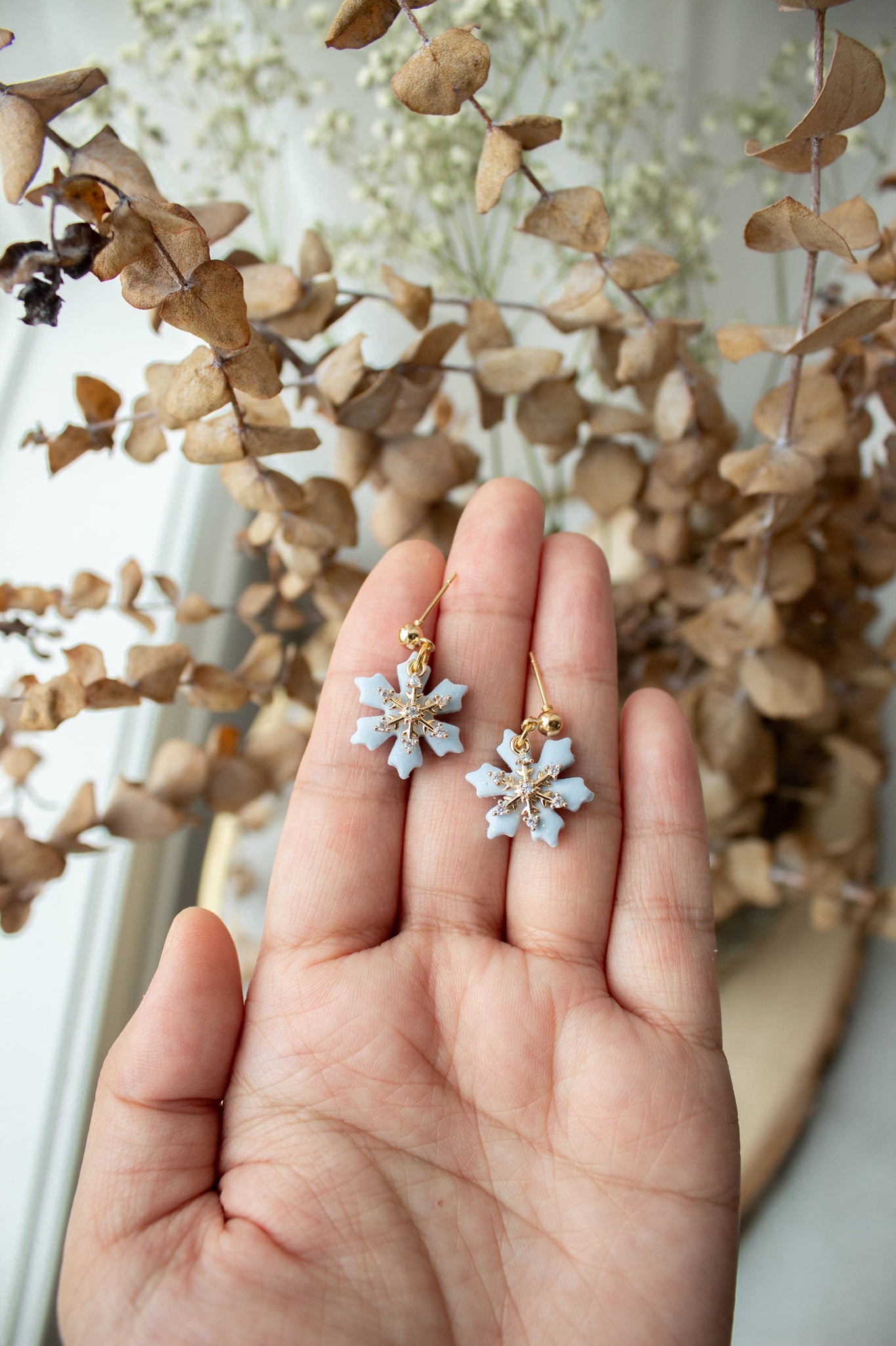 Crystal Snowflake Mini Dangles