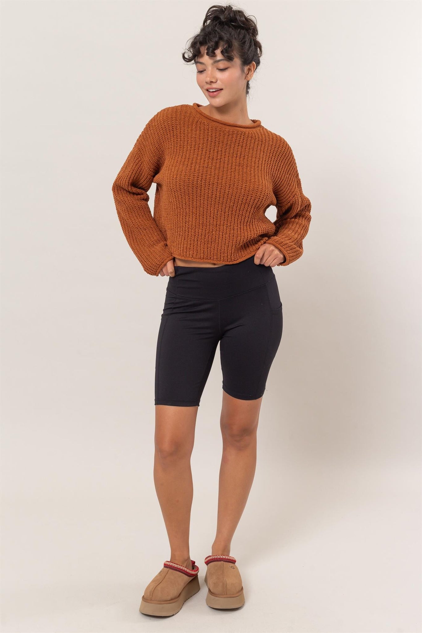 Chunky Knit Crop Sweater