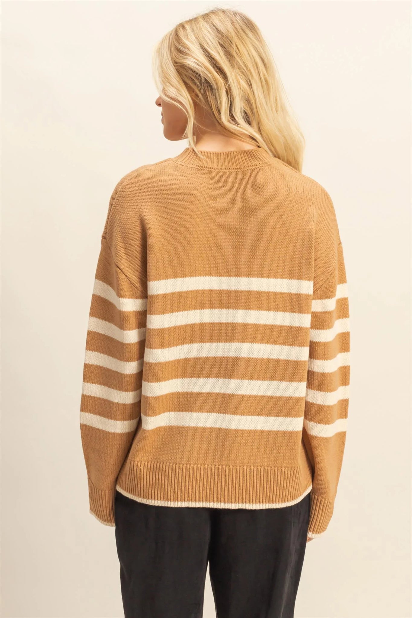 Striped Casual Crew Neck