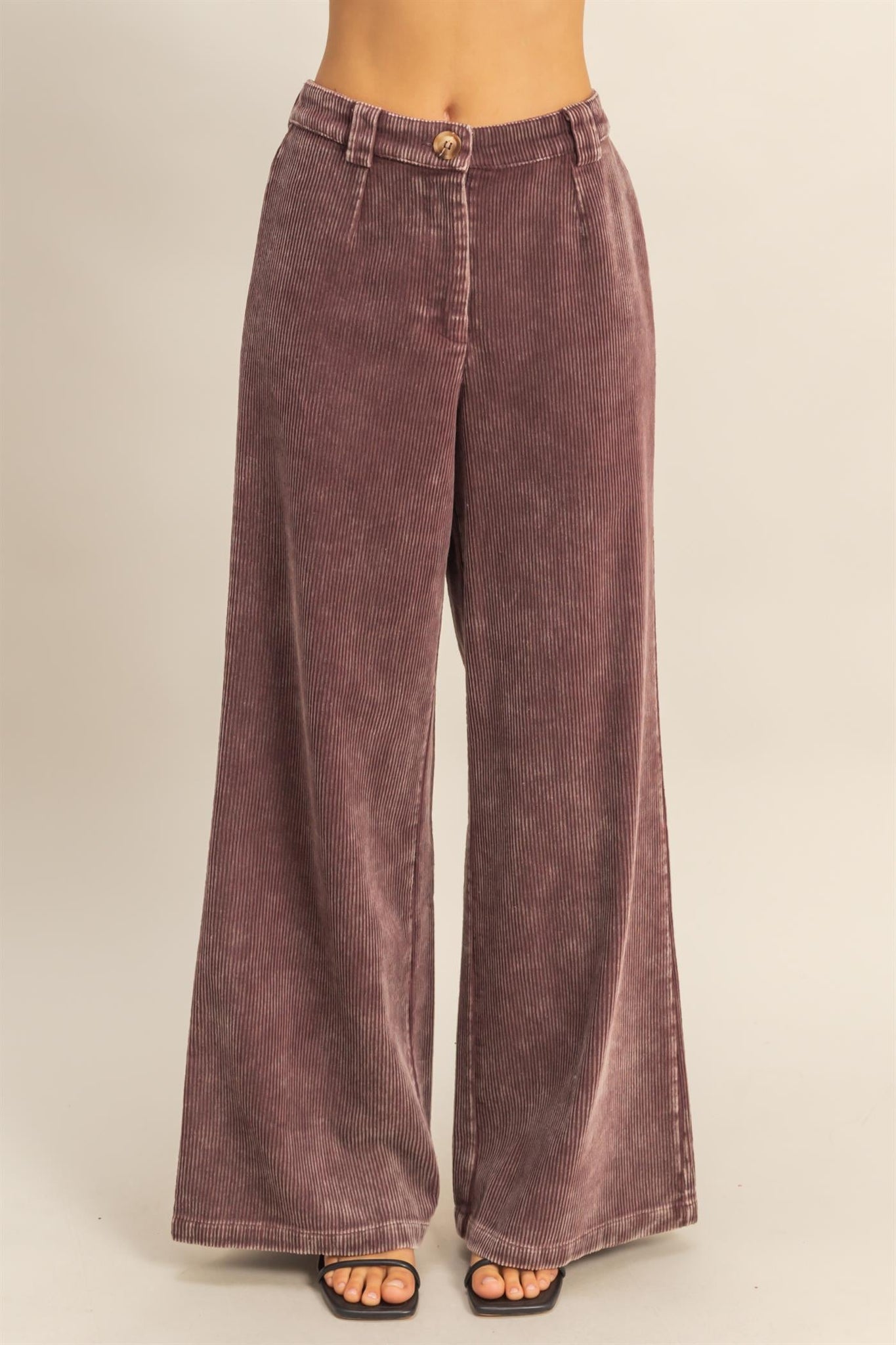 Washed Corduroy Pants