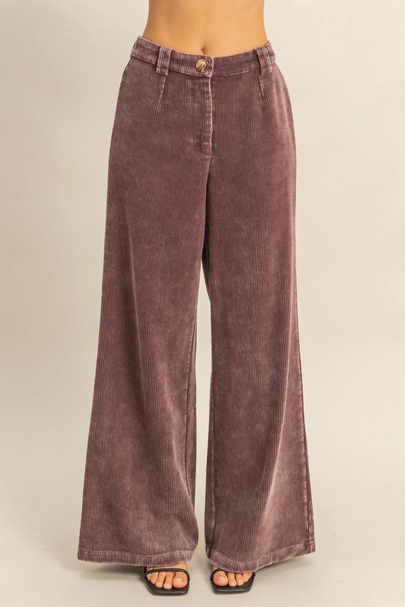 Washed Corduroy Pants