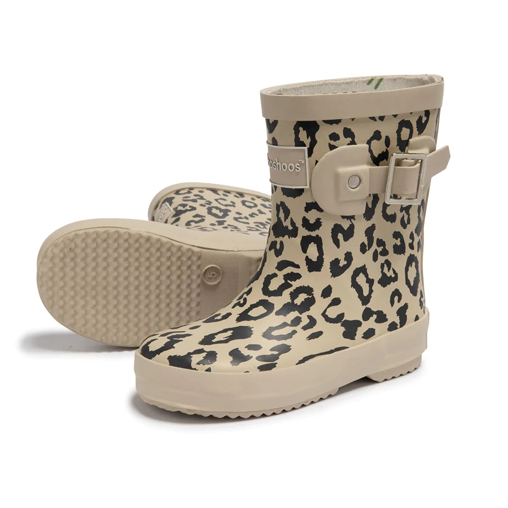 Youth- Leopard Rain Boots