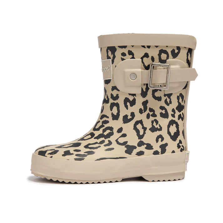 Youth- Leopard Rain Boots