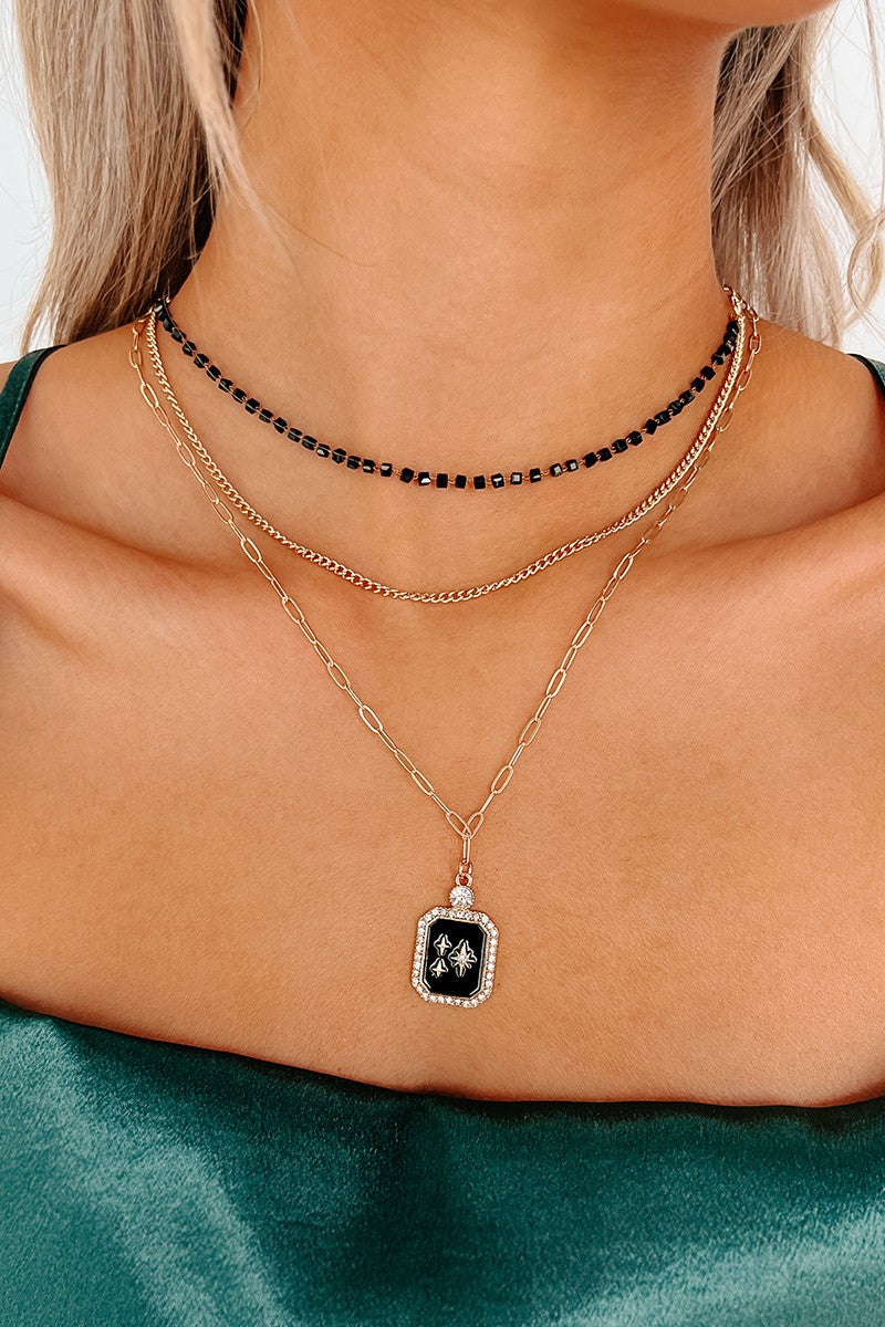 Black Stars Necklace