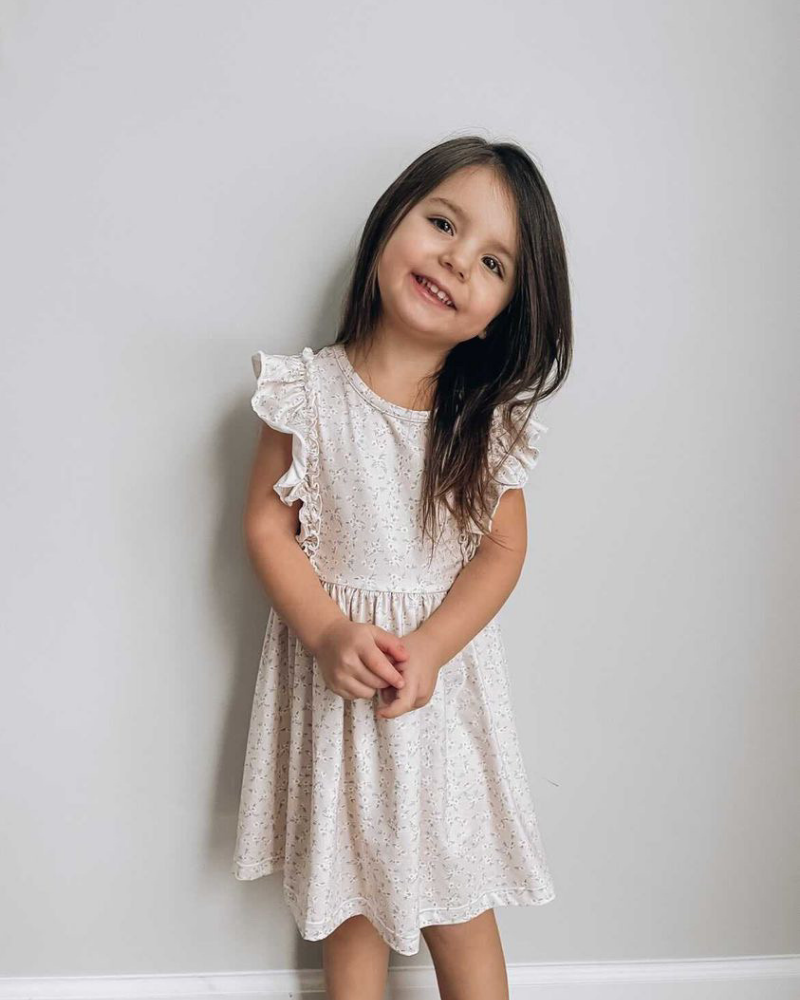 Zoey Ruffle Sleeve Dress